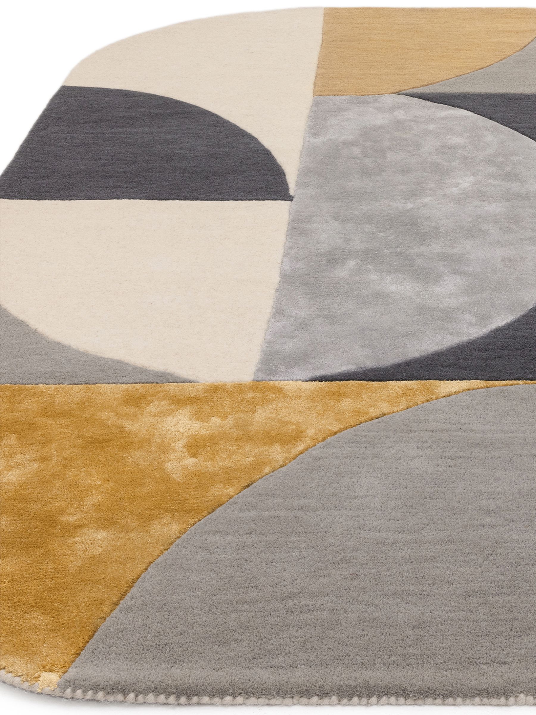Asiatic Rugs Yellow Matrix Oval Earth Rug - Image 2 of 5