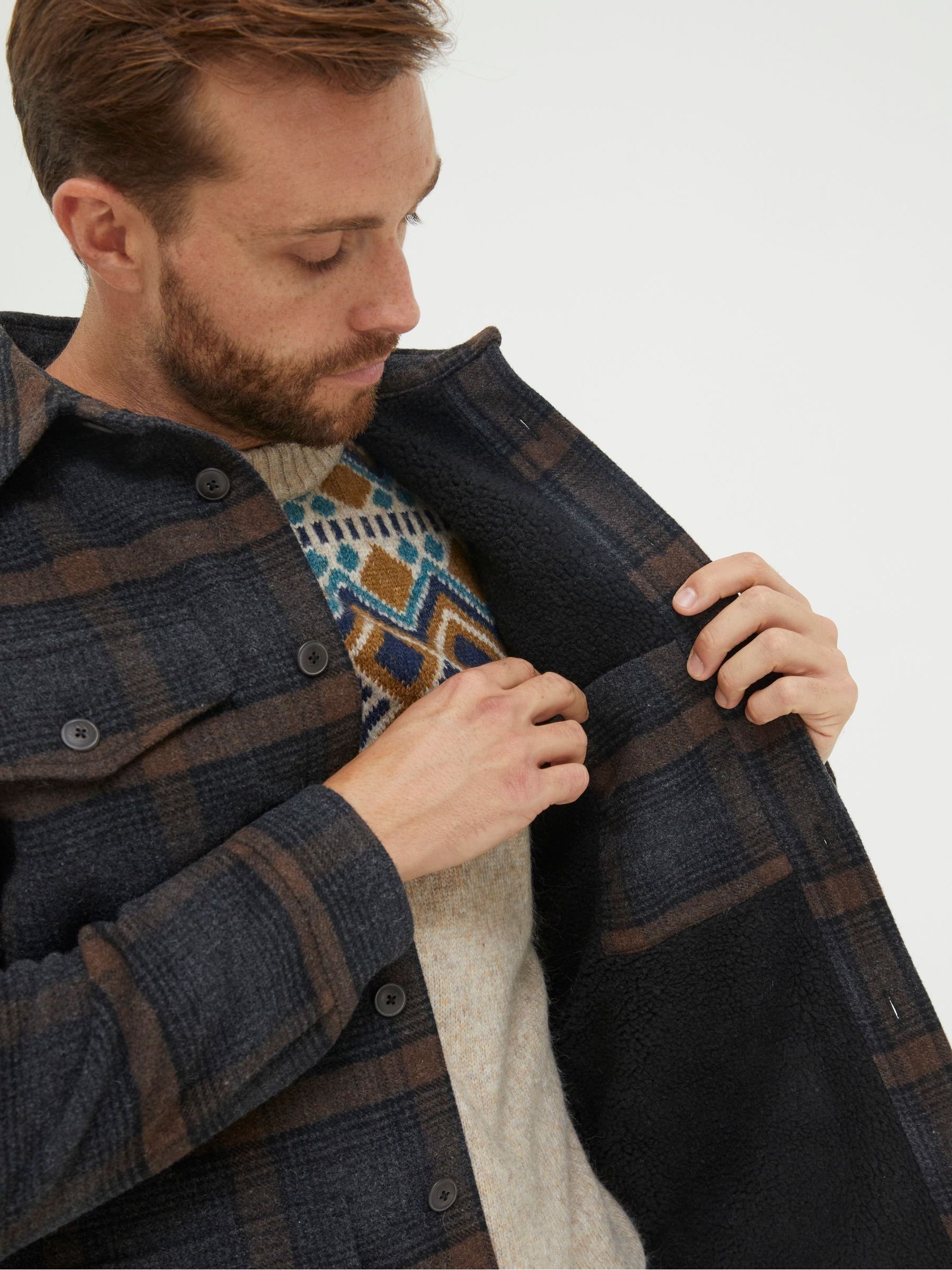 Black Fjord Ombre Overshirt - Image 4 of 6