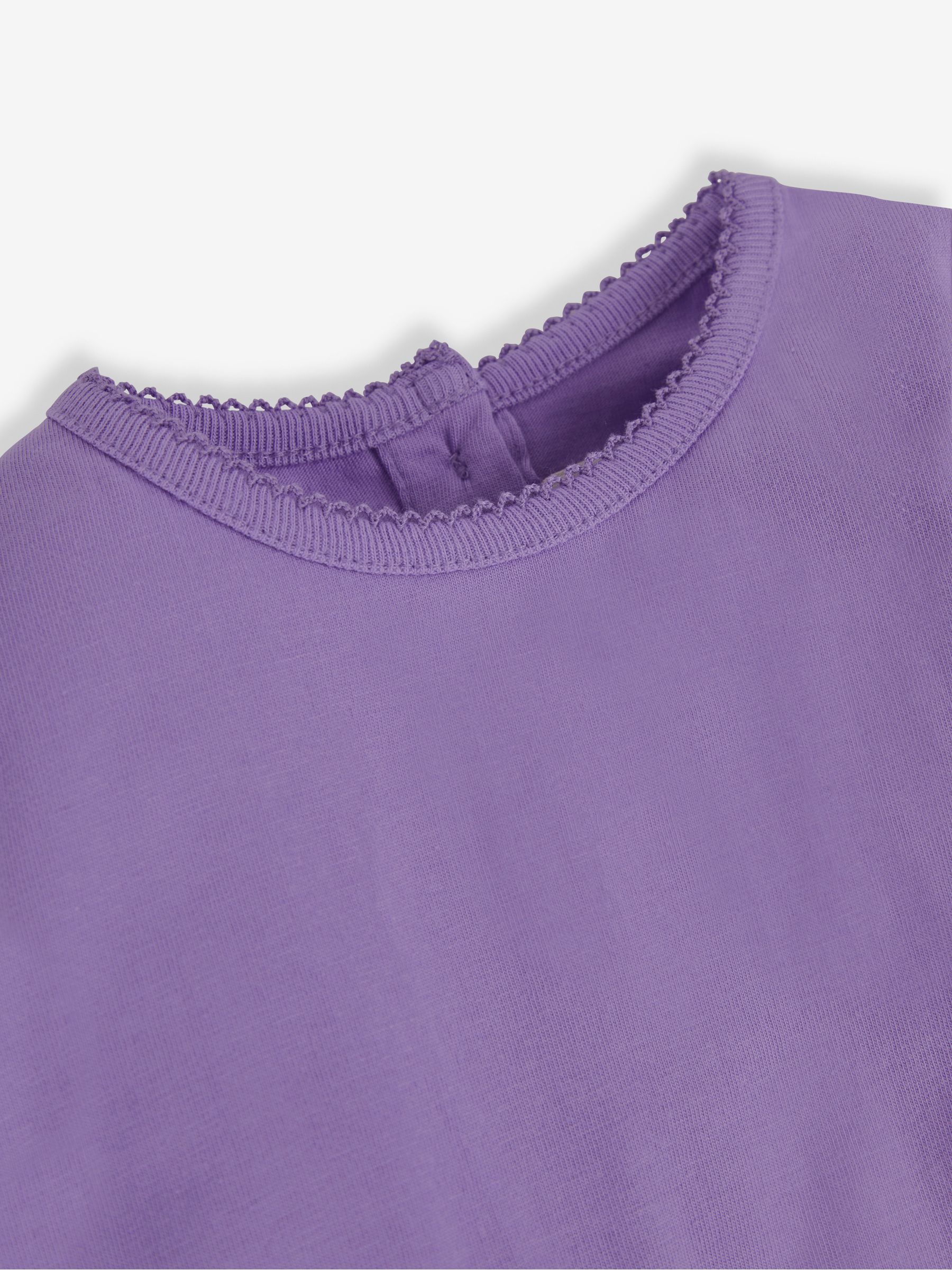 Fuchsia Pink 3-Pack Pretty Round Neck Tops - Image 7 of 9