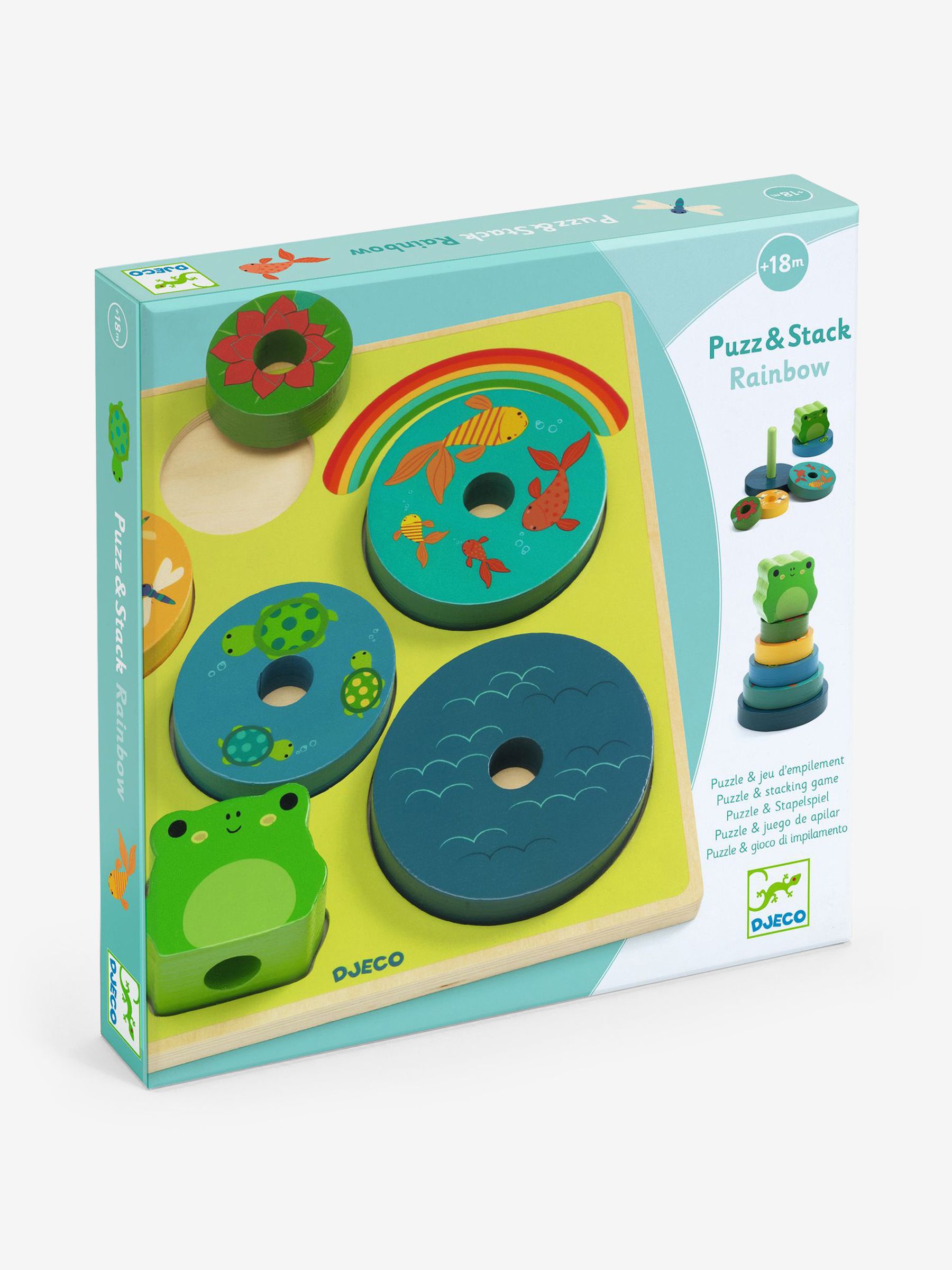 Djeco Puzzle & Stack Rainbow - Image 4 of 5