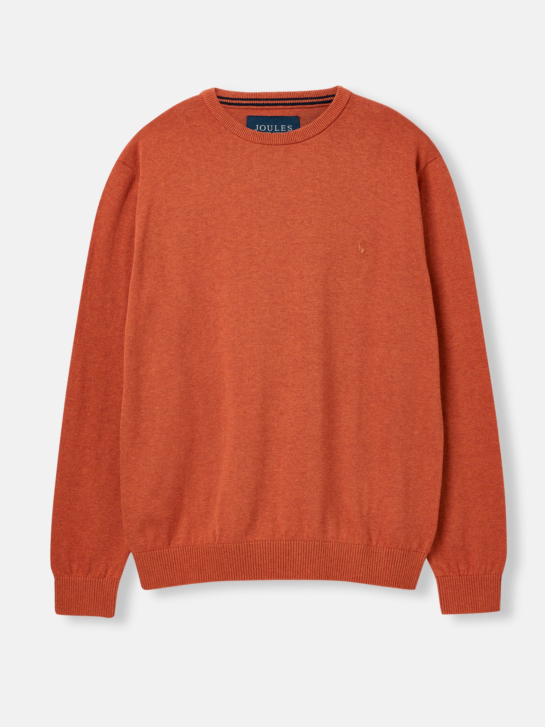 Jarvis Orange Cotton Crew Neck Jumper - Image 7 of 7