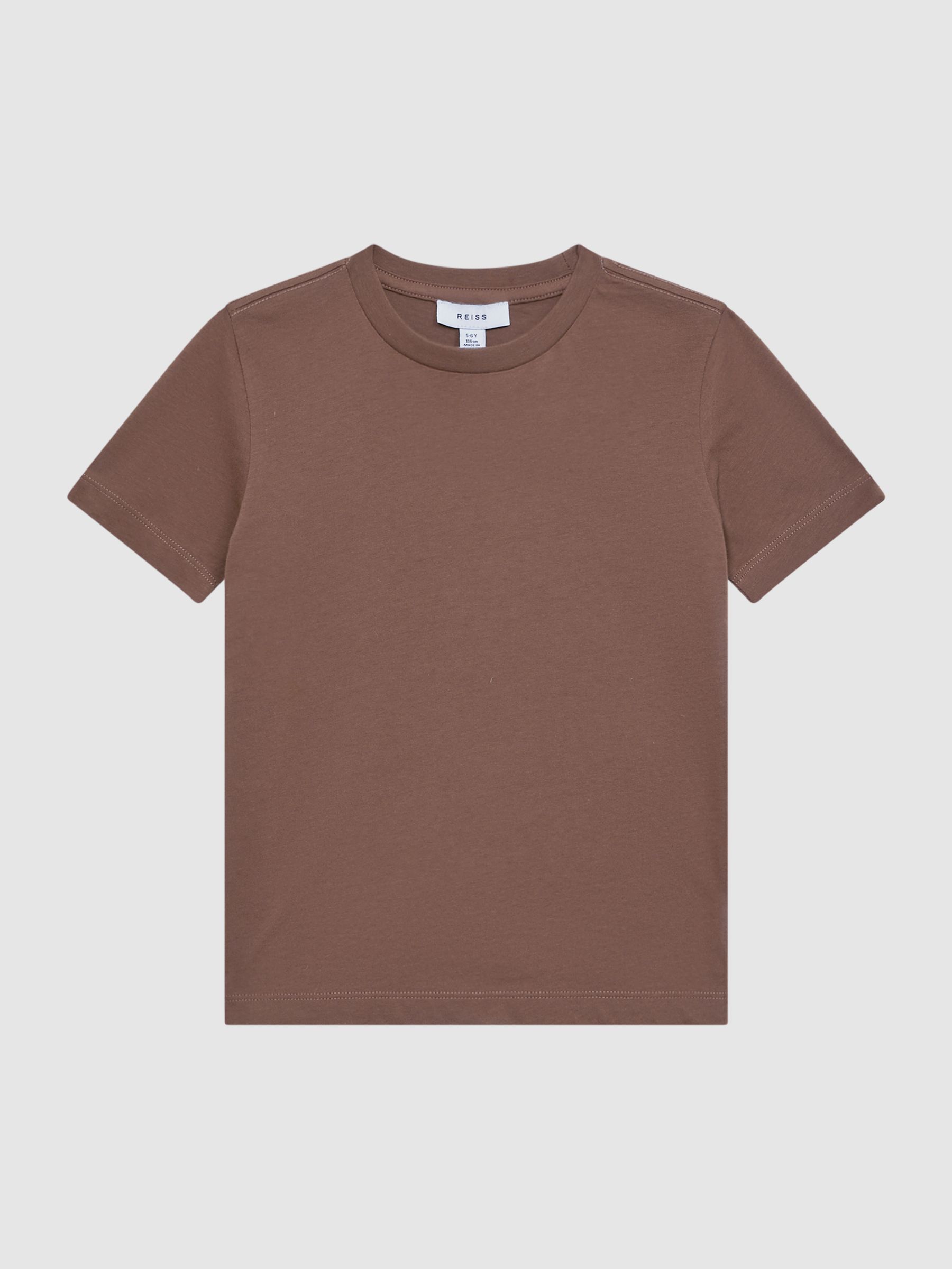 9-14 yrs Crew Neck T-Shirt in Tobacco - Image 2 of 7