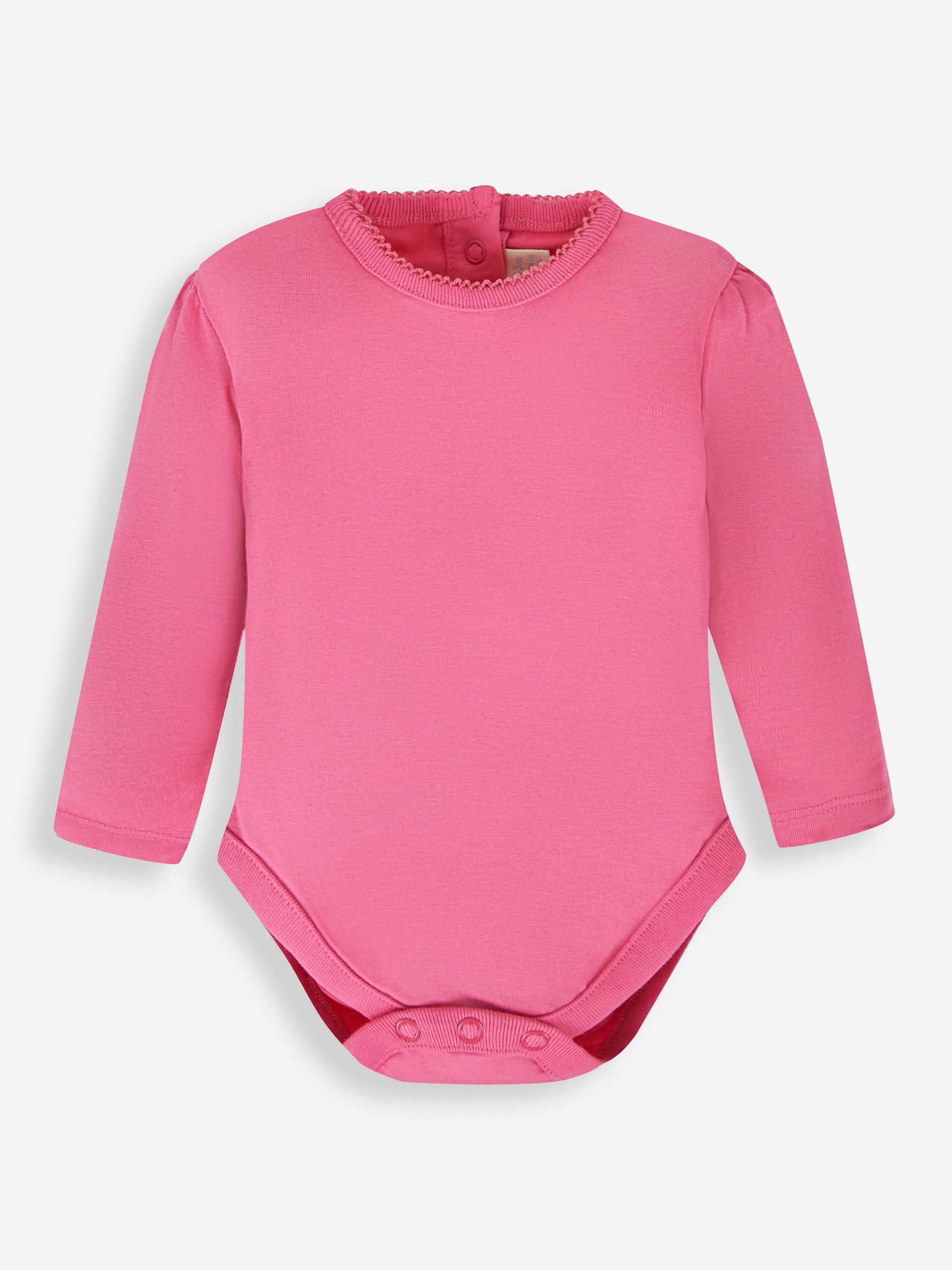 Fuchsia 3-Pack Girls' Pretty Round Neck Baby Bodies - Image 3 of 7