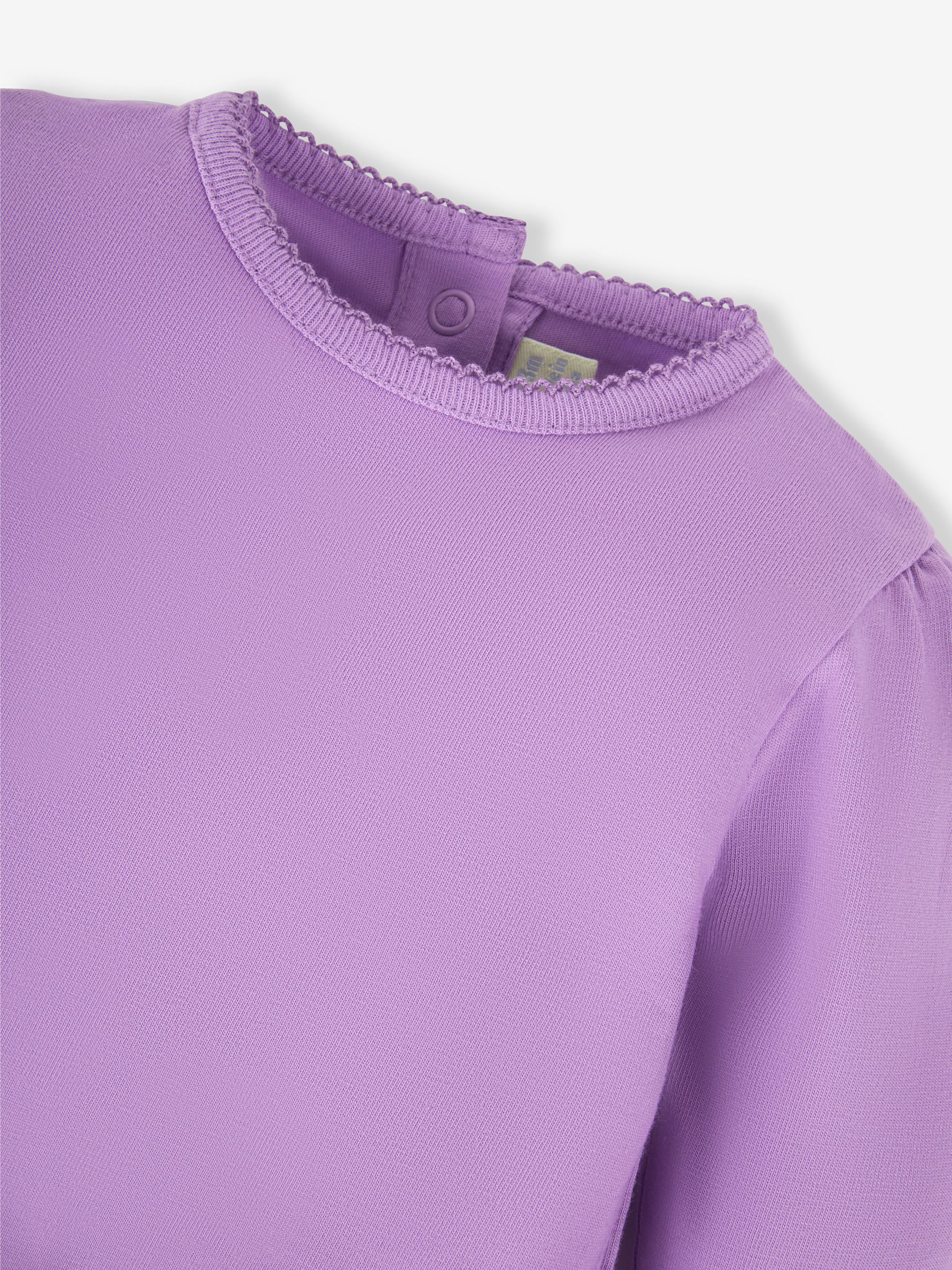 Fuchsia 3-Pack Girls' Pretty Round Neck Baby Bodies - Image 5 of 7