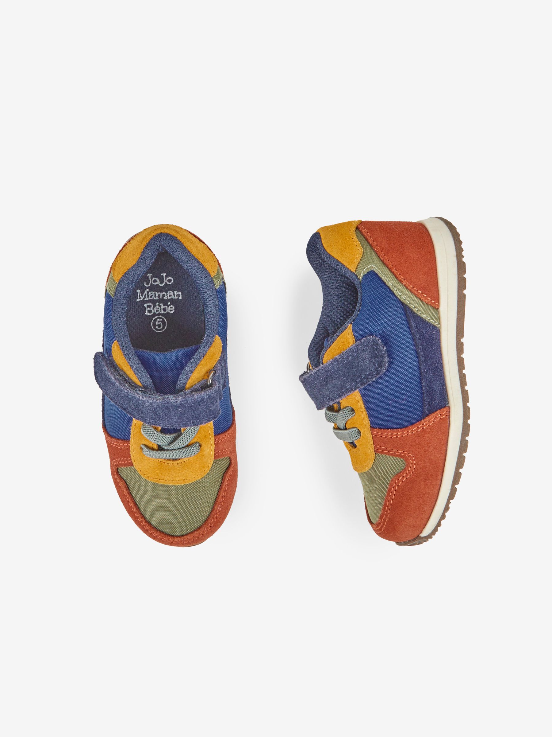 Navy Blue Multi Riptape Trainers - Image 8 of 8