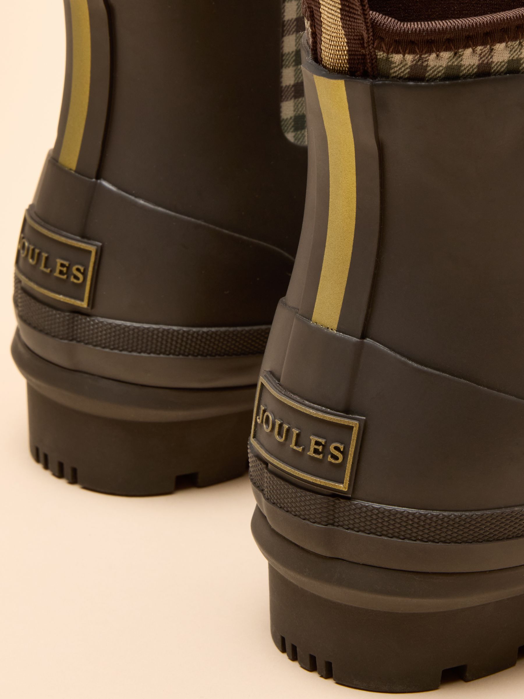 Foxton Chocolate Brown Neoprene Lined Ankle Wellies - Image 5 of 6