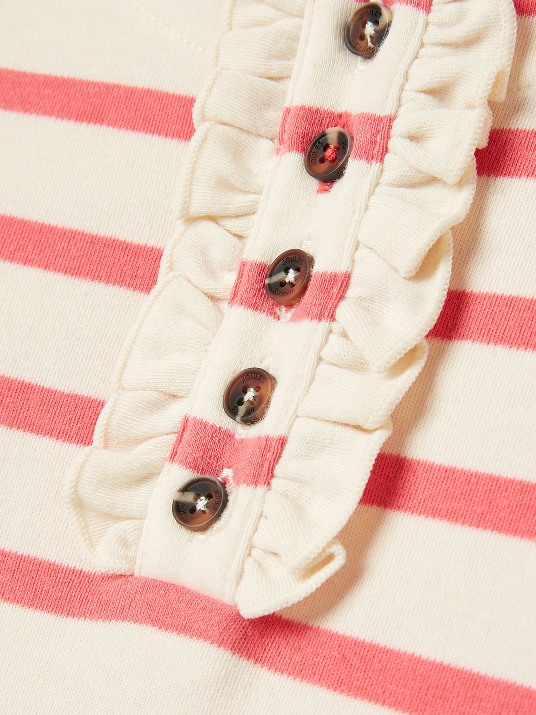 Grace Pink Frill Henley Top - Image 4 of 5