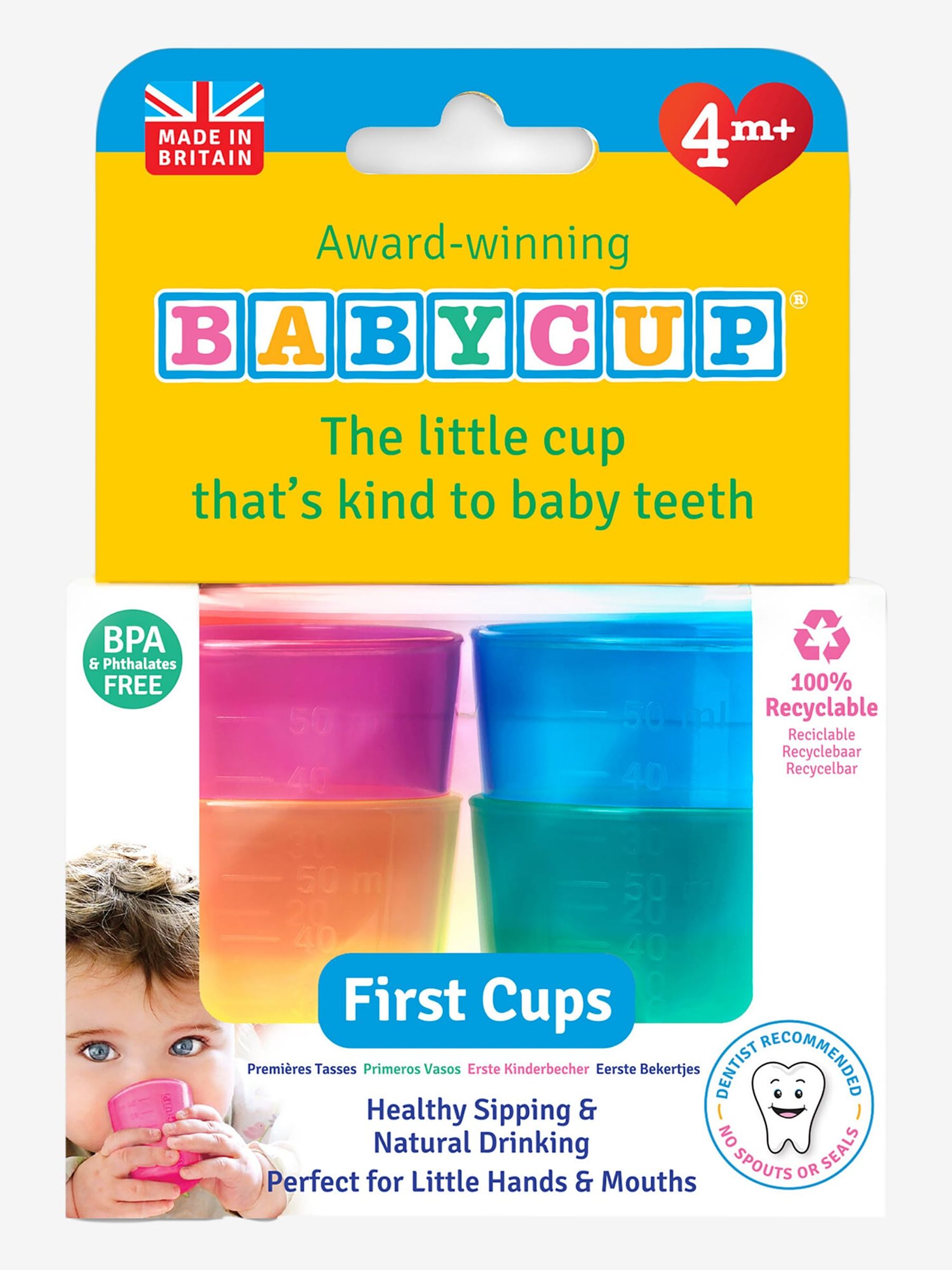 Babycup Weaning Cups 4-Pack - Image 2 of 2