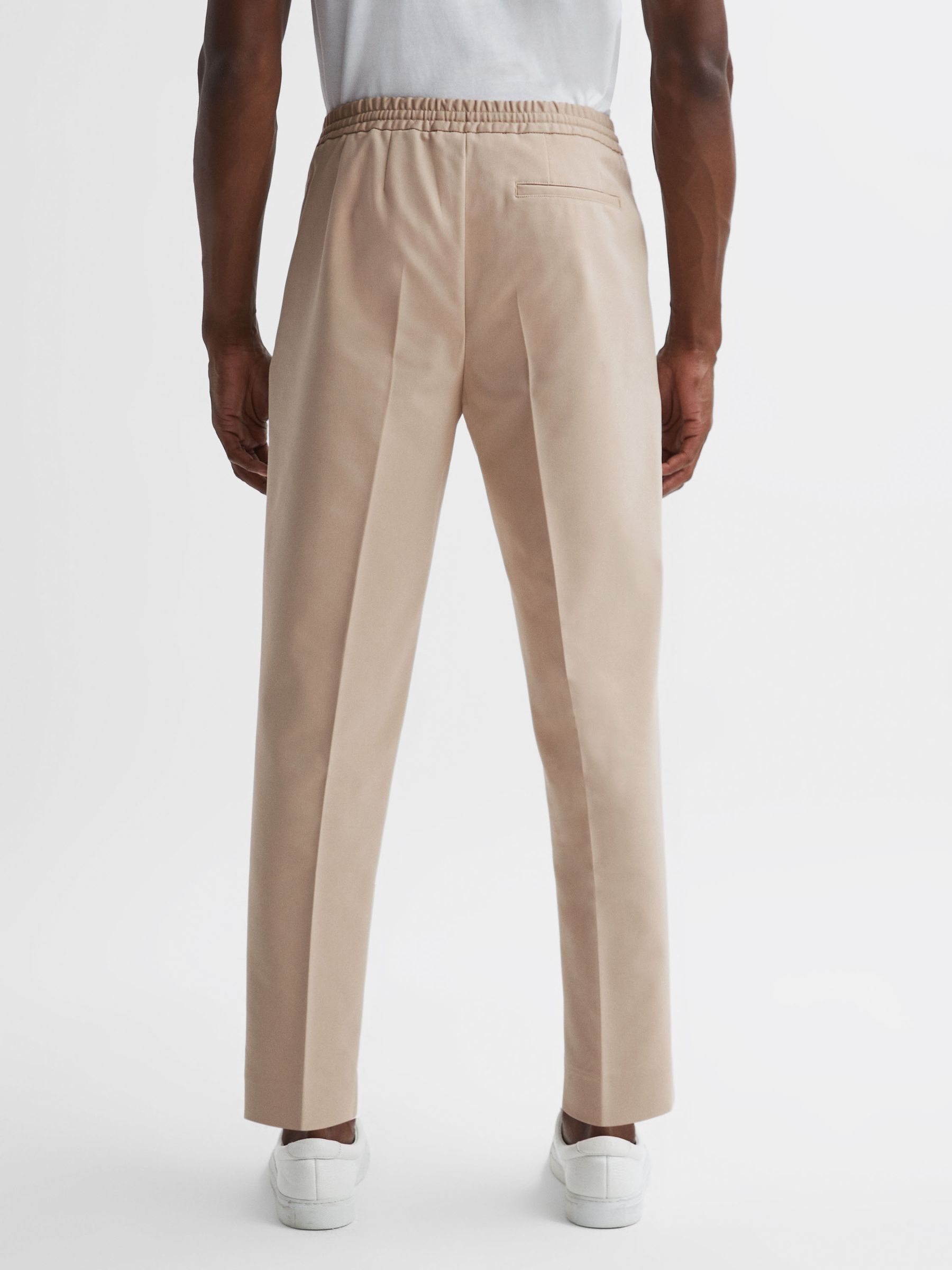 Technical Elasticated Trousers in Stone - Image 5 of 5