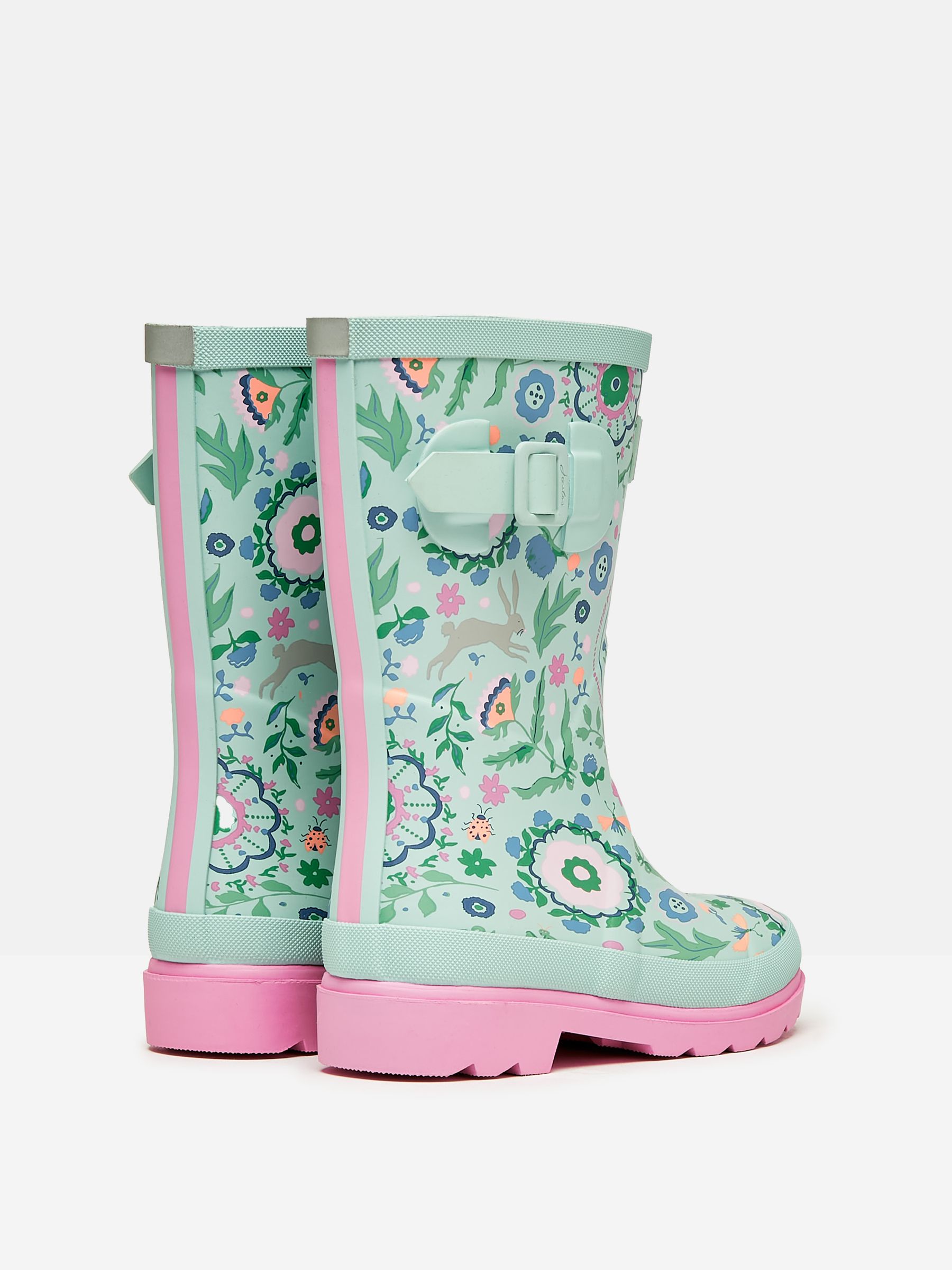 Kids' Teal Blue Printed Wellies - Image 3 of 6