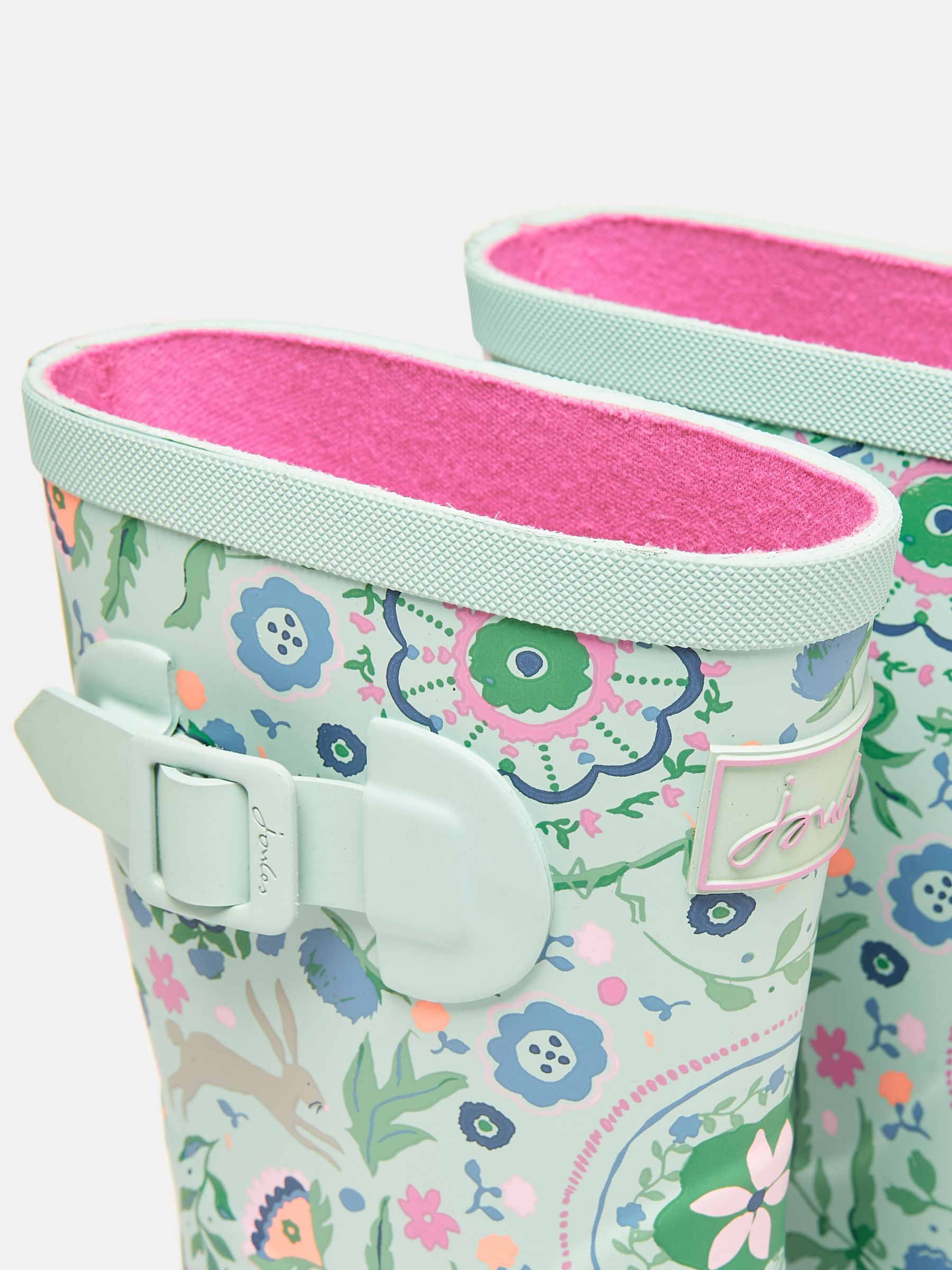 Kids' Teal Blue Printed Wellies - Image 5 of 6