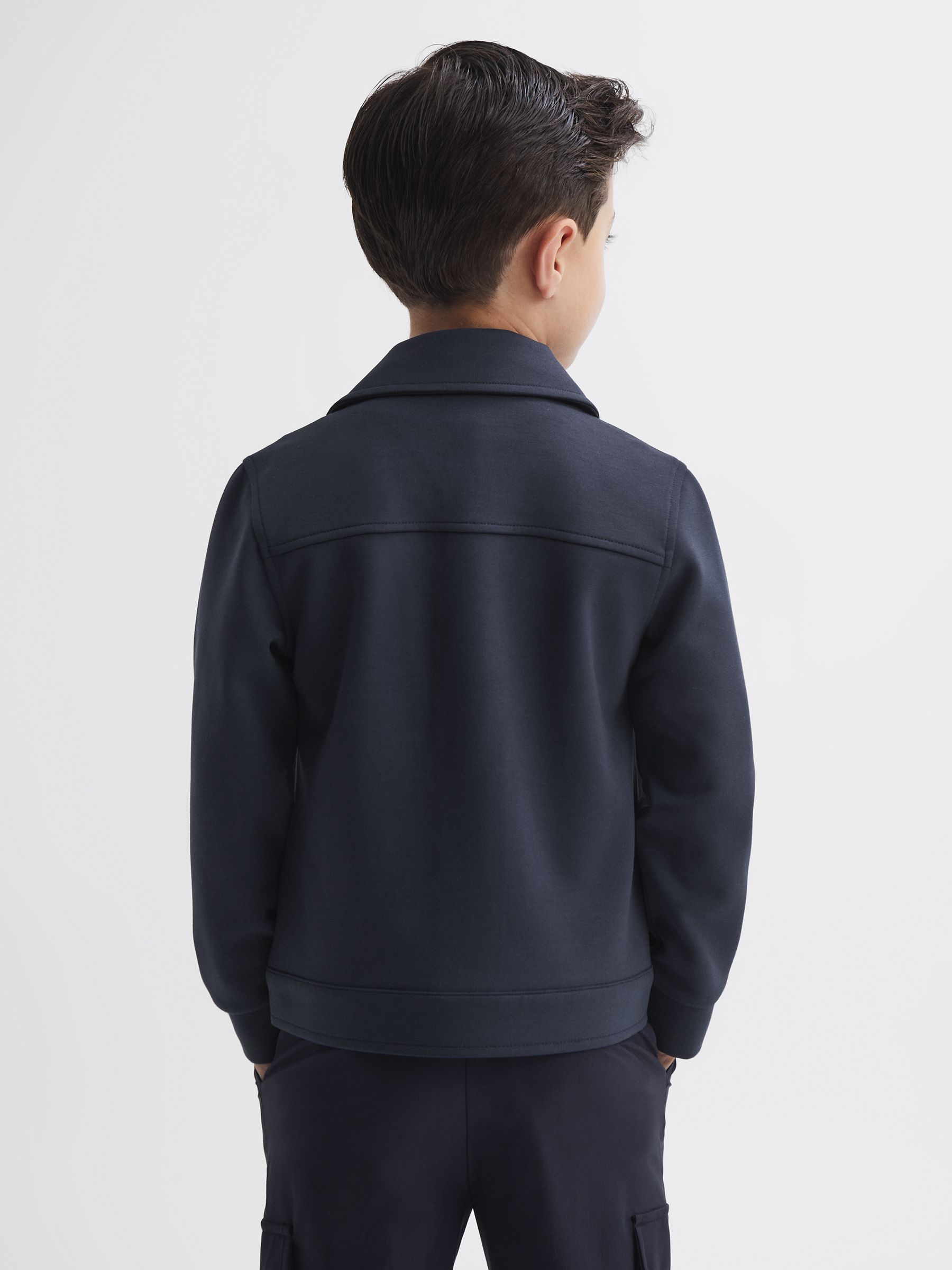 Junior Twin Pocket Overshirt in Eclipse Blue - Image 4 of 5