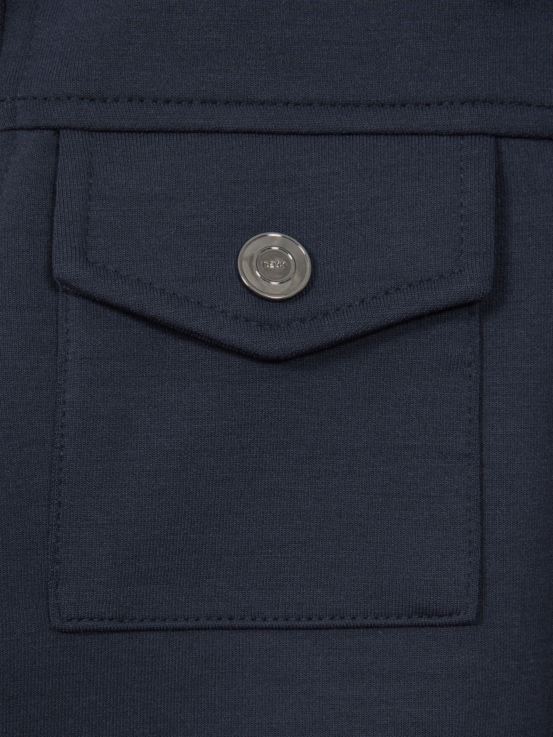 Junior Twin Pocket Overshirt in Eclipse Blue - Image 5 of 5