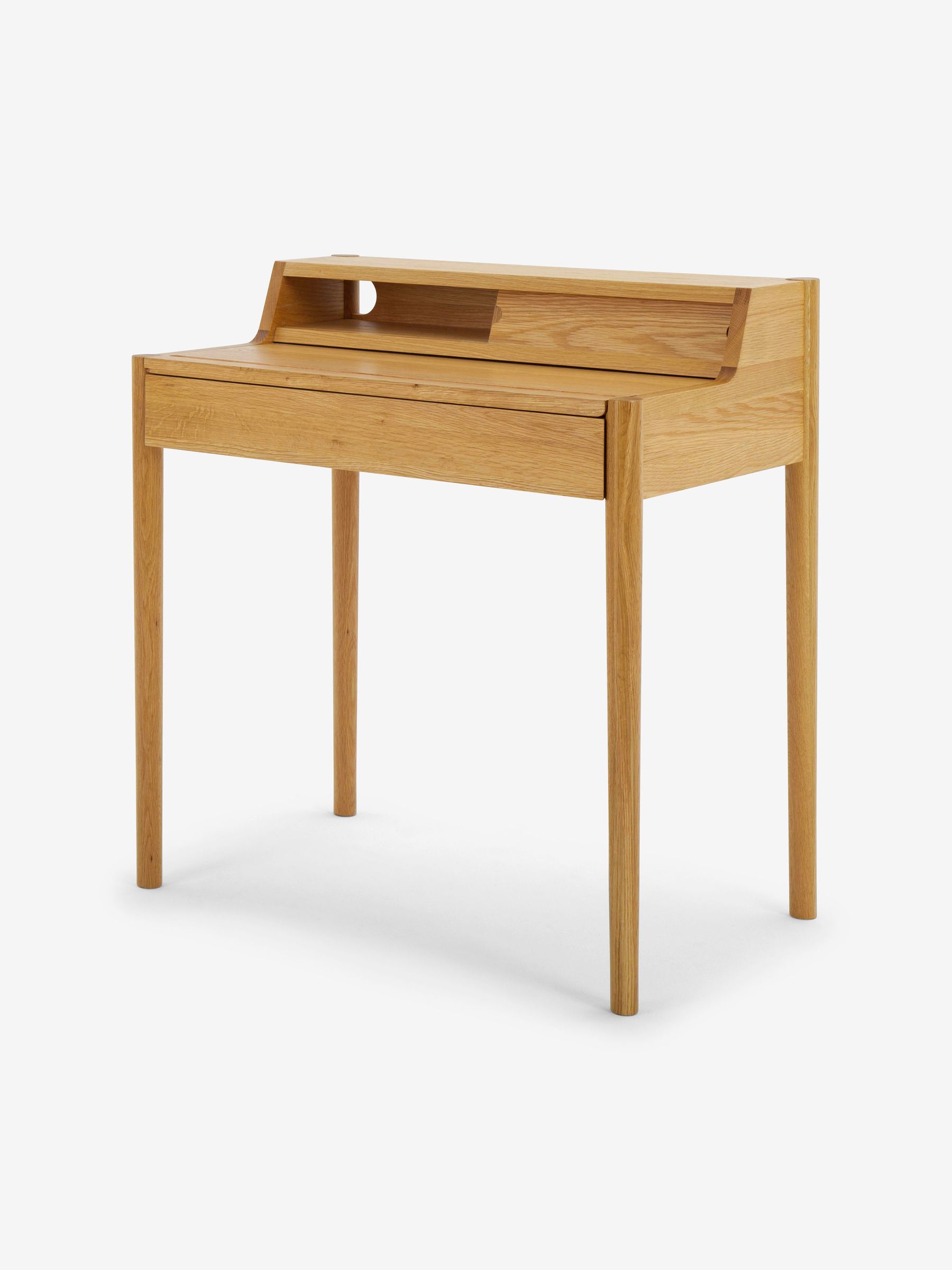 Leonie Compact Office Desk in Oak - Image 6 of 7