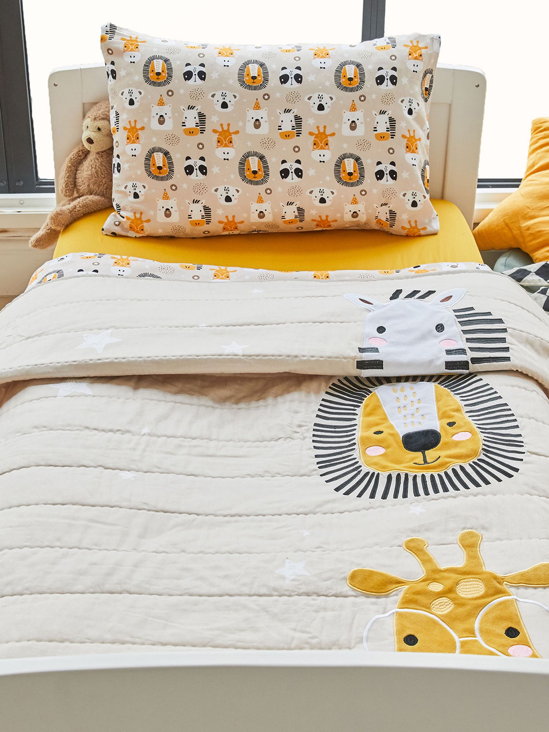 Kabode Wildlife Cot & Cot Bed Organic Quilt - Image 2 of 6