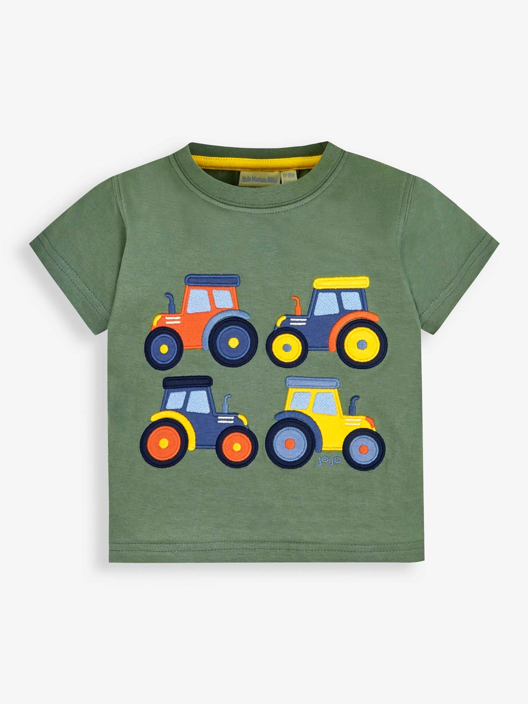 Khaki Tractor Appliqué T-Shirt - Image 1 of 2