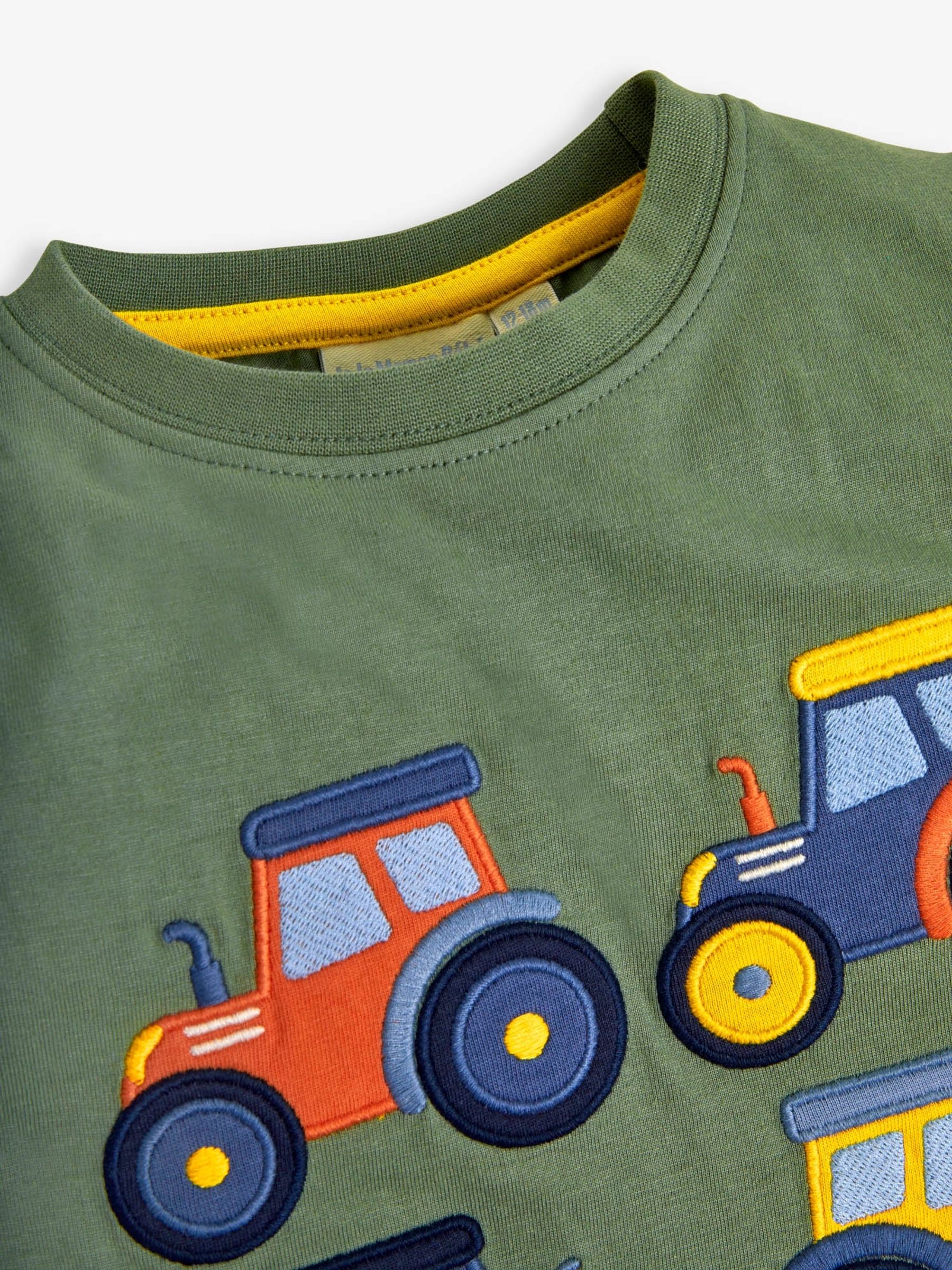 Khaki Tractor Appliqué T-Shirt - Image 2 of 2