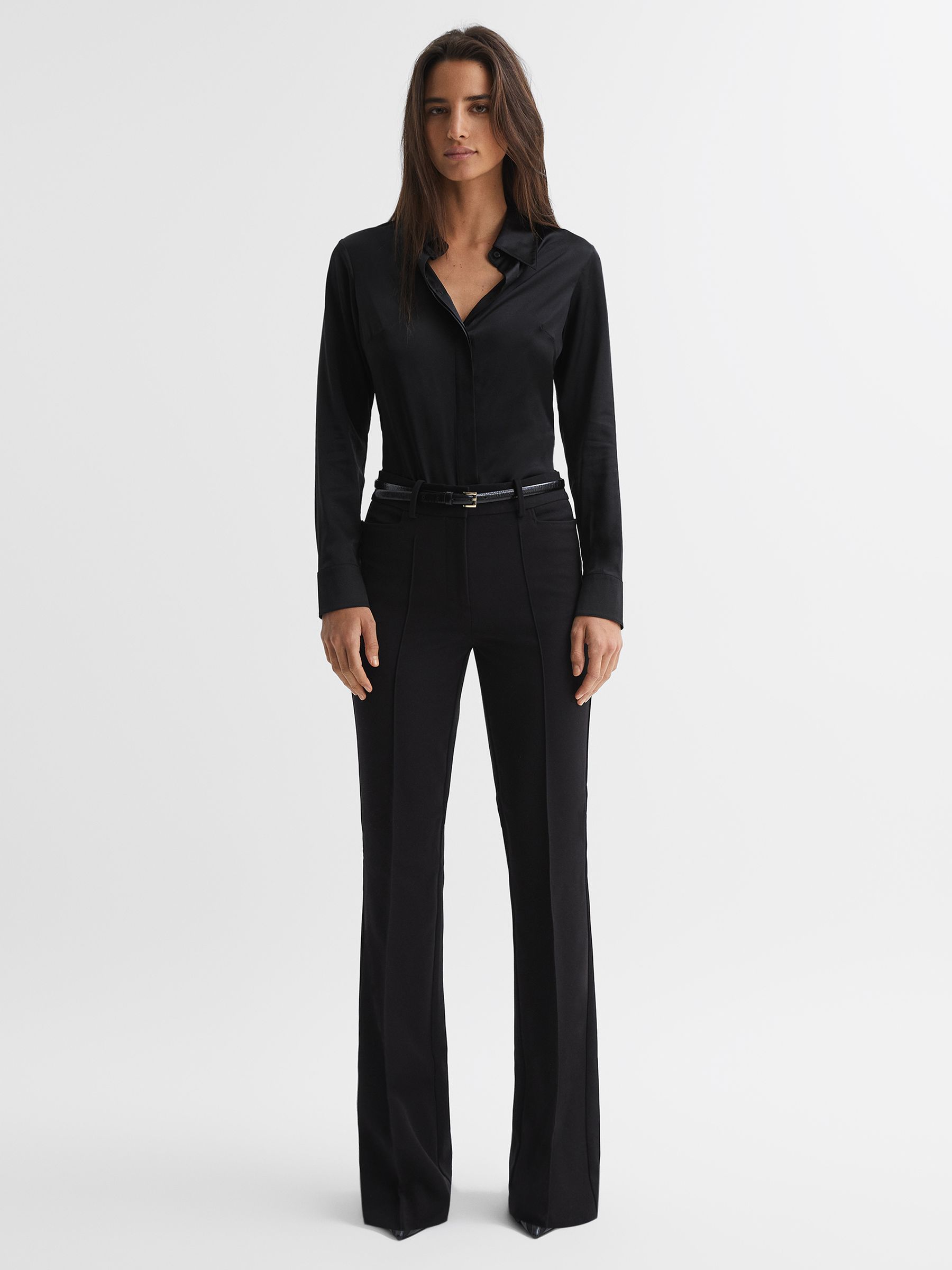 Silk Shirt in Black - Image 3 of 5