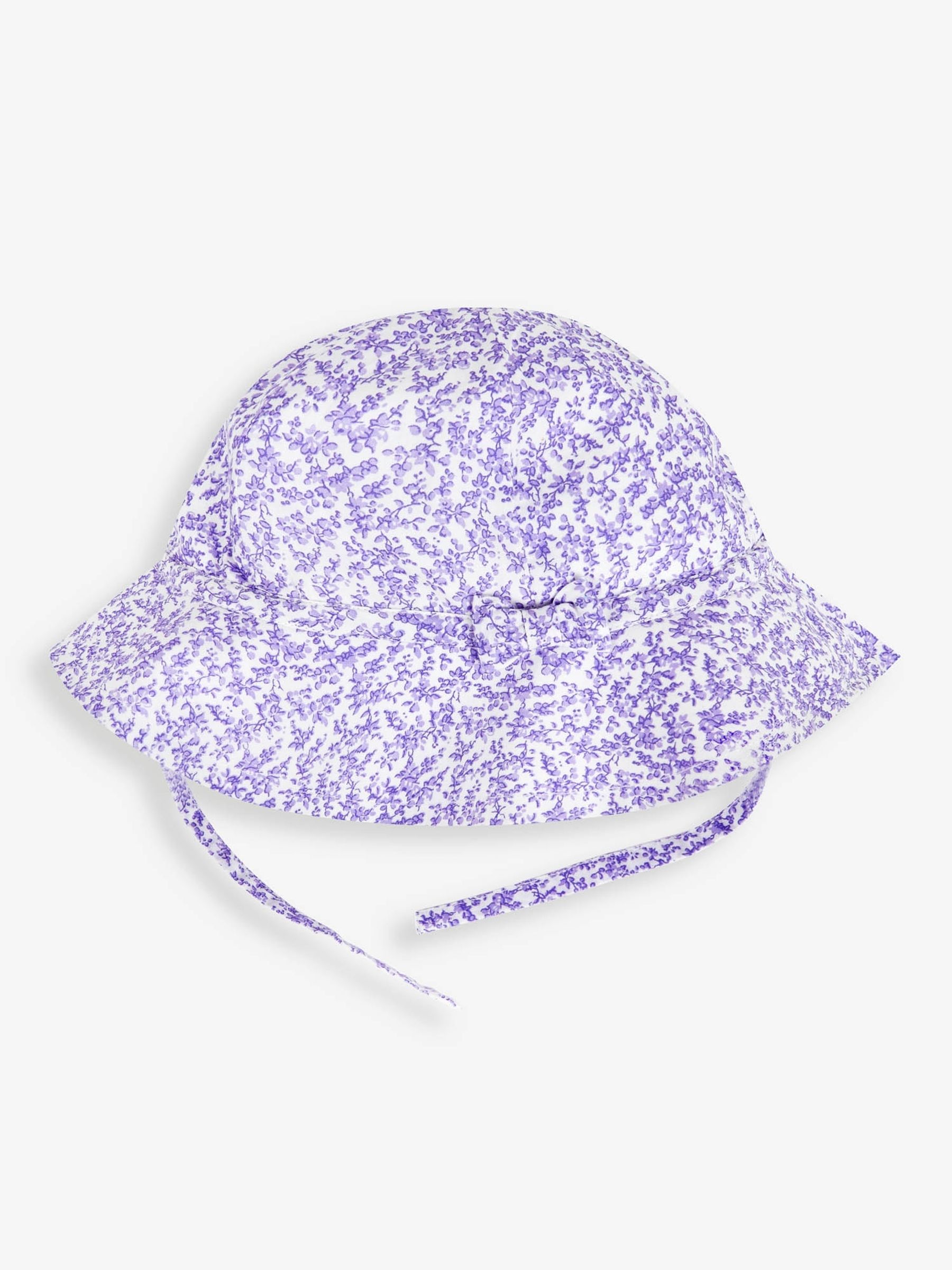 Lilac Bud Floral Print Floppy Sun Hat - Image 1 of 2