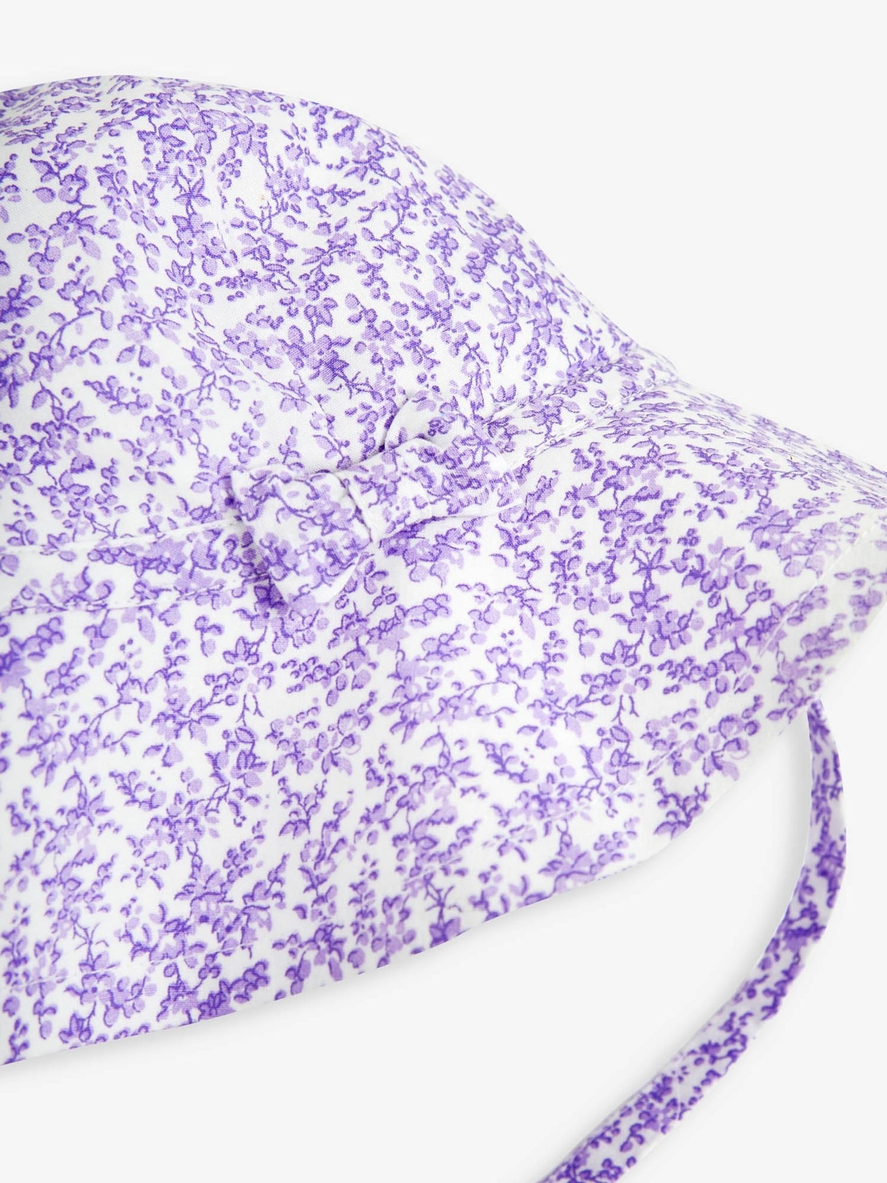 Lilac Bud Floral Print Floppy Sun Hat - Image 2 of 2