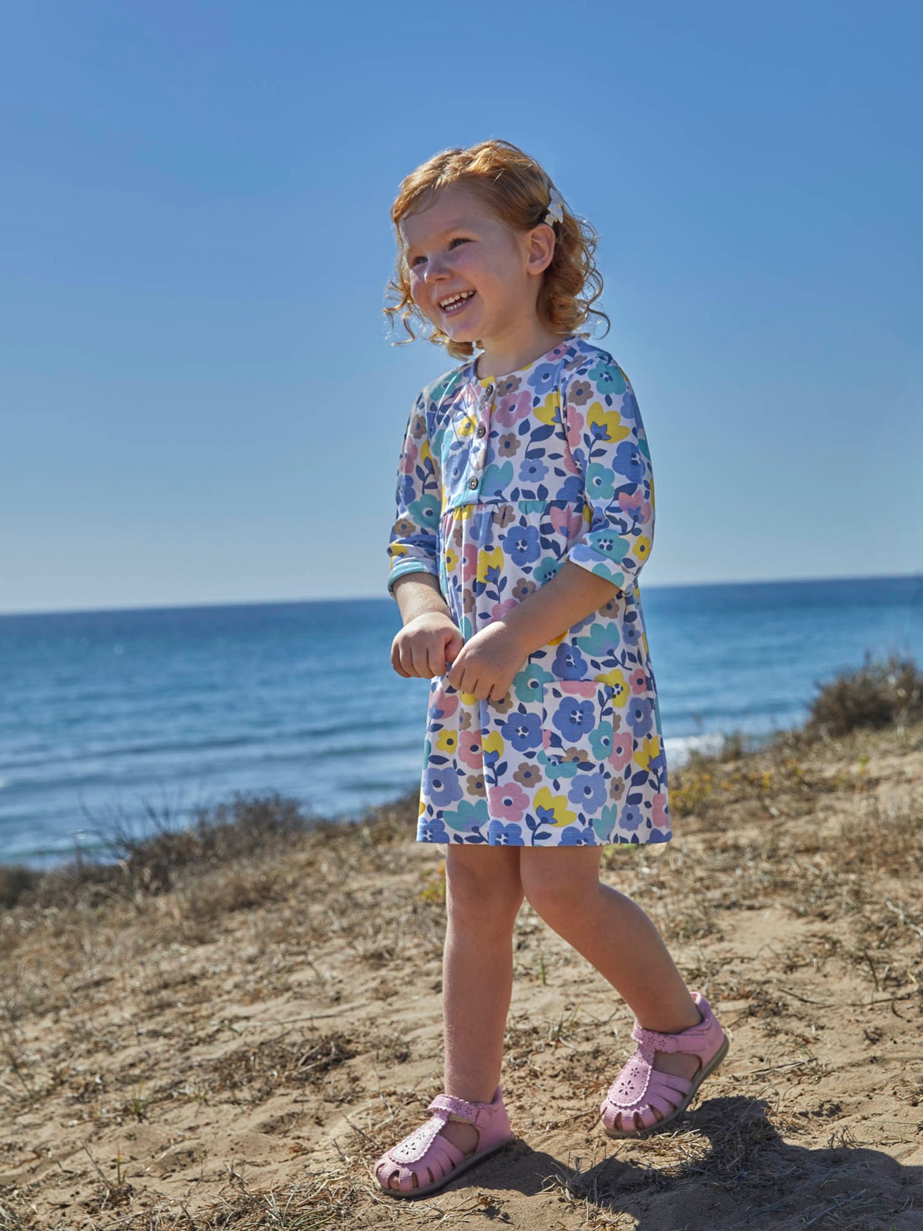 Multi Floral Print Button Front Dress - Image 2 of 4