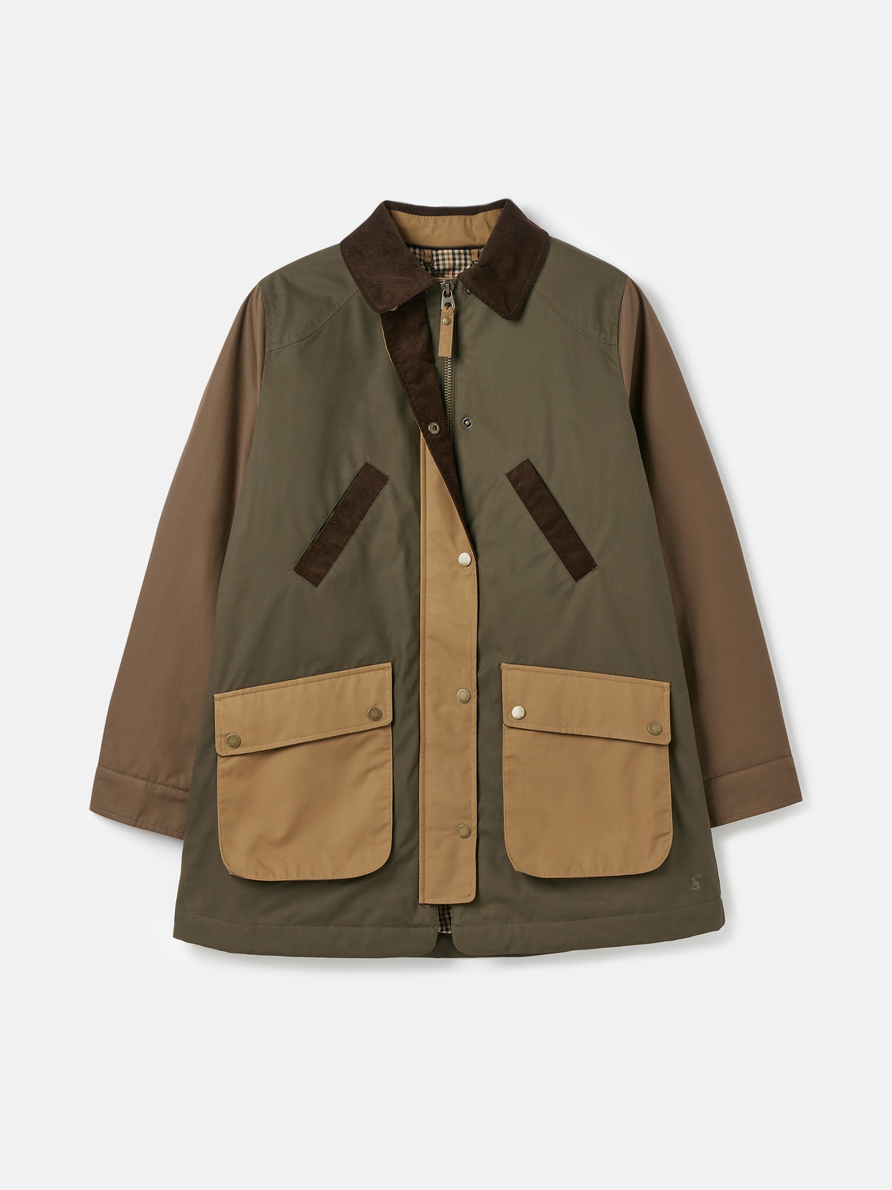 Banbury Brown/Khaki Showerproof Dry Wax Coat - Image 14 of 14
