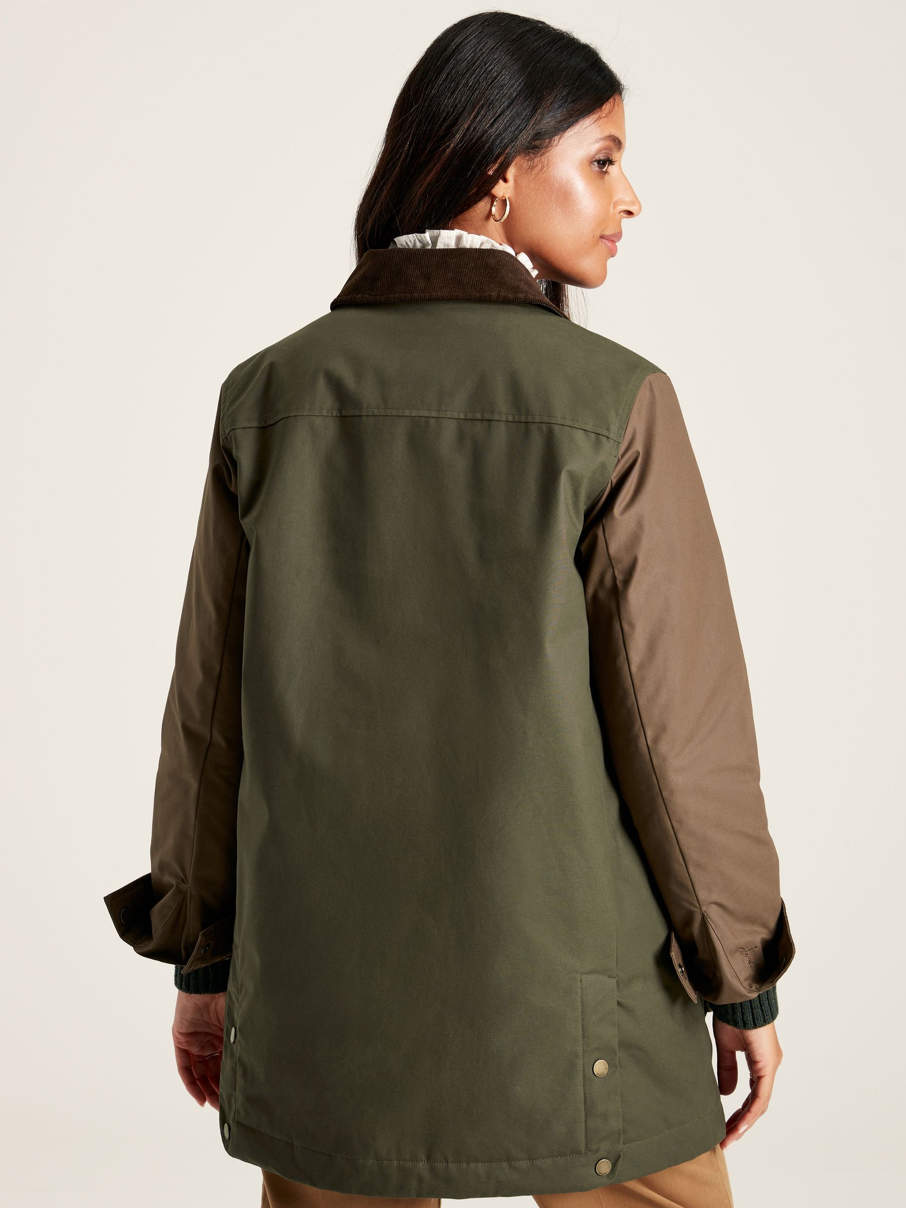 Banbury Brown/Khaki Showerproof Dry Wax Coat - Image 9 of 14