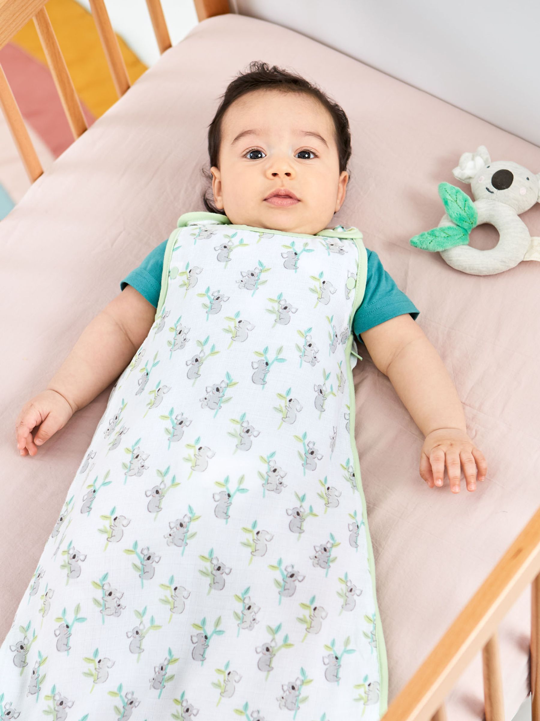 White Koala 1 Tog Baby Muslin Sleeping Bag - Image 1 of 3