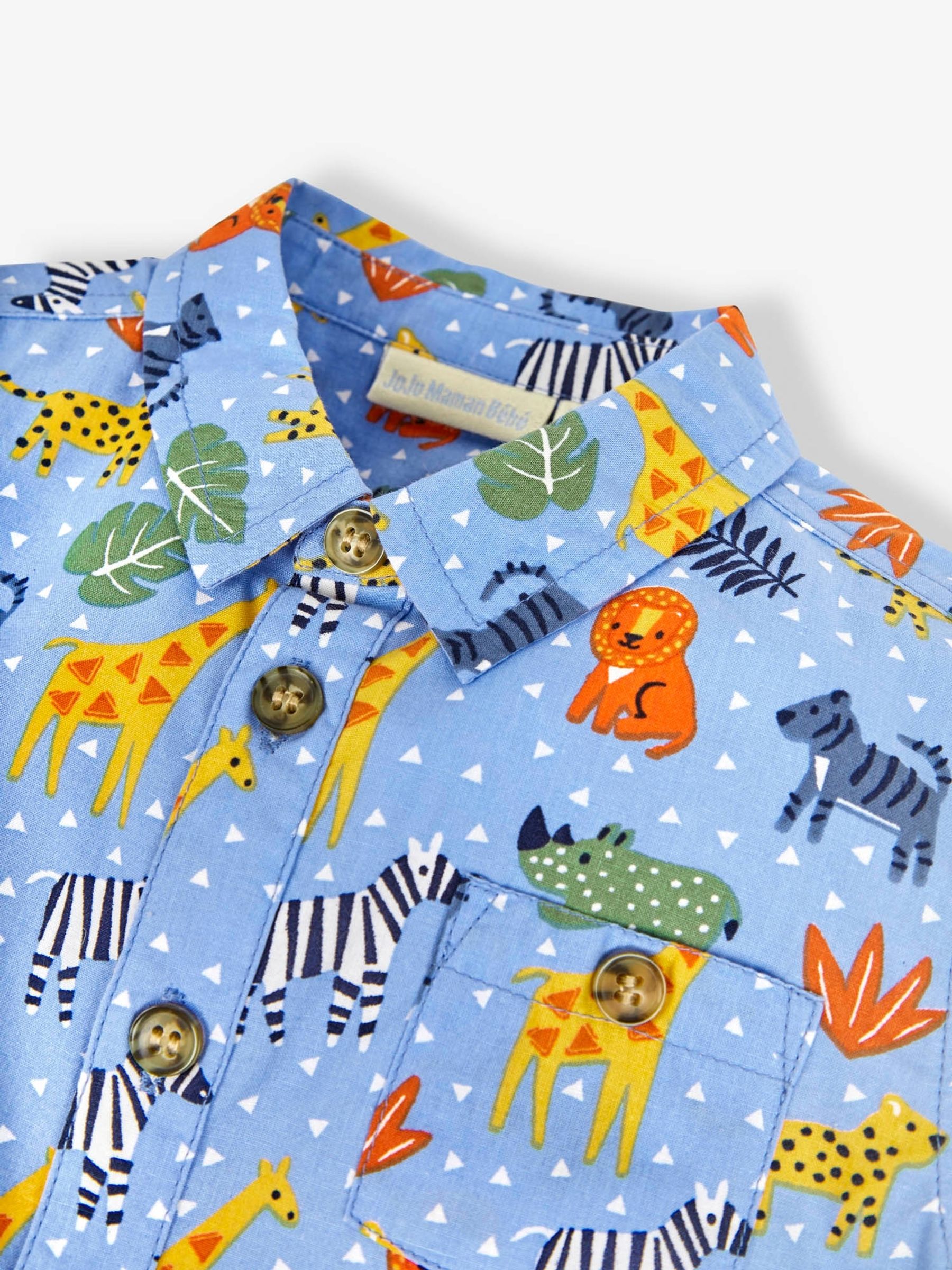 Blue Safari Print Shirt - Image 2 of 5