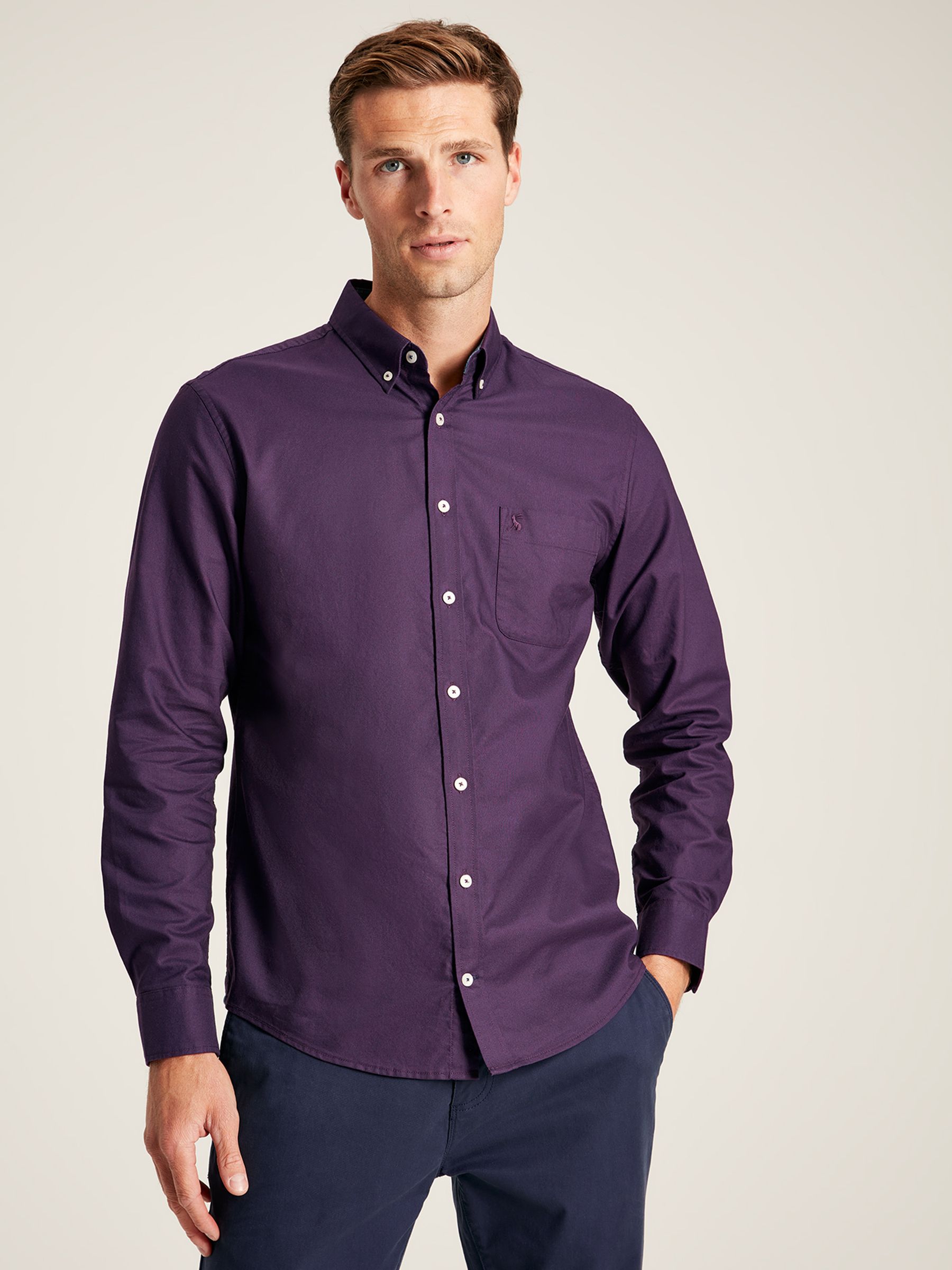 Oxford Purple Long Sleeve Oxford Shirt - Image 1 of 7