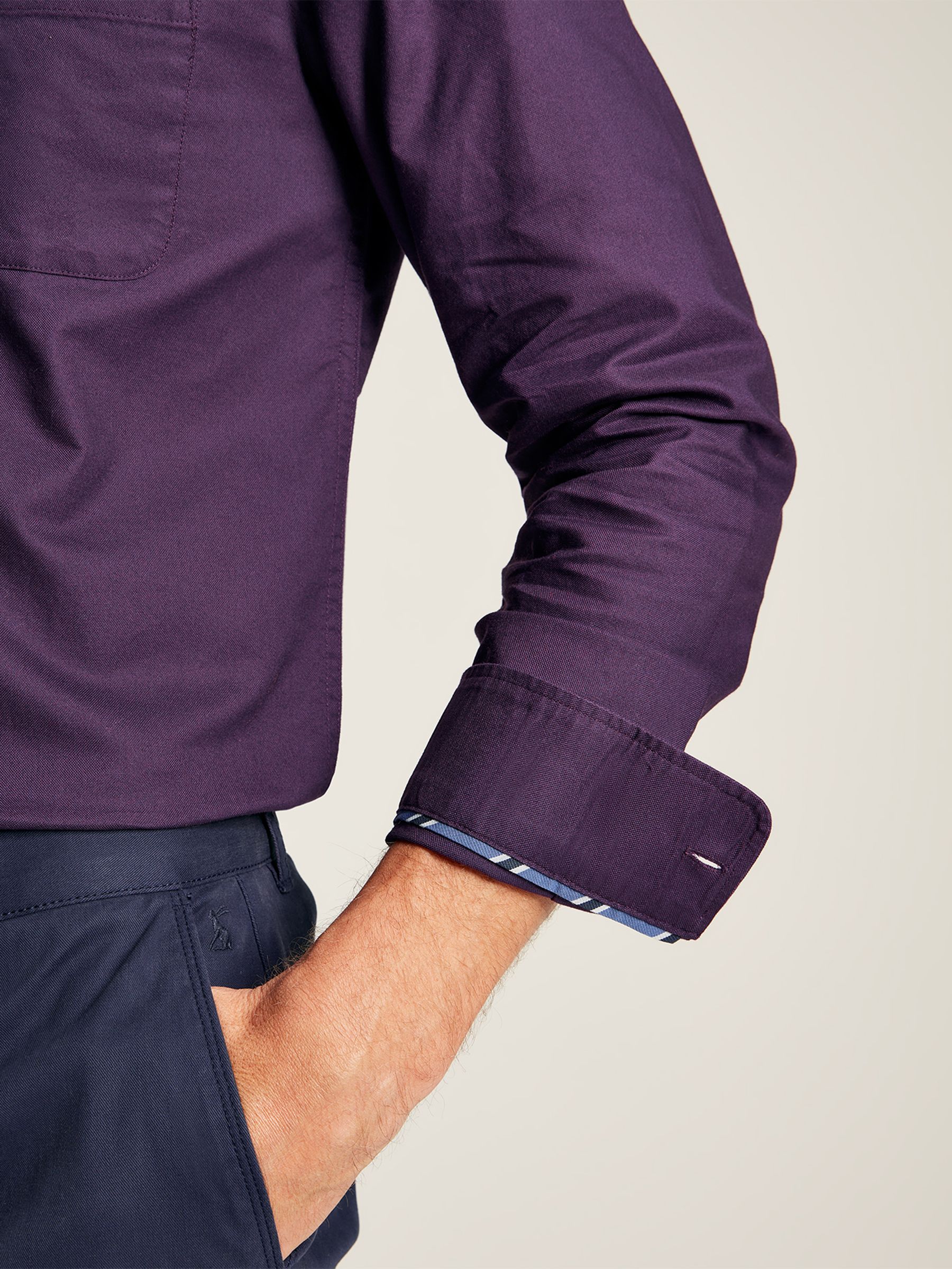 Oxford Purple Long Sleeve Oxford Shirt - Image 3 of 7