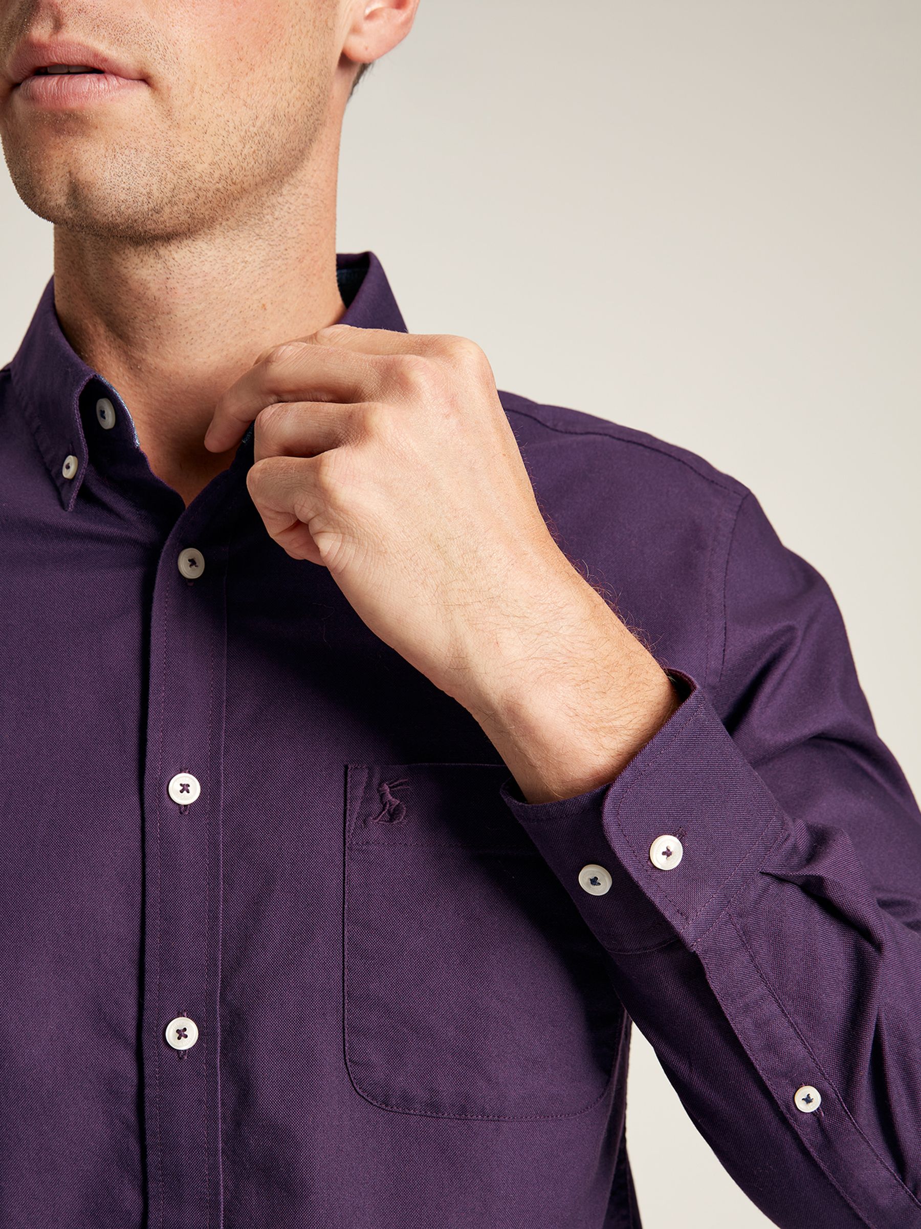 Oxford Purple Long Sleeve Oxford Shirt - Image 4 of 7
