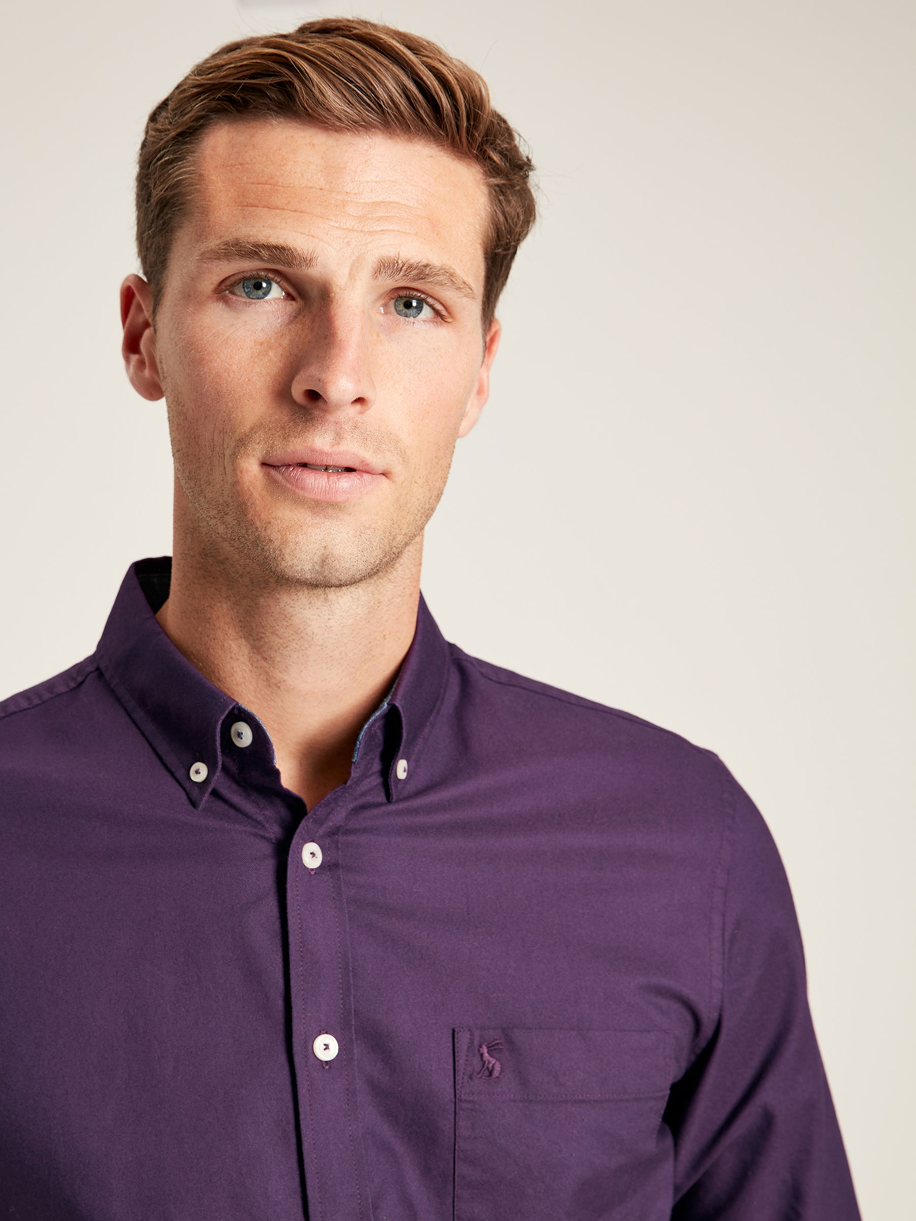 Oxford Purple Long Sleeve Oxford Shirt - Image 6 of 7
