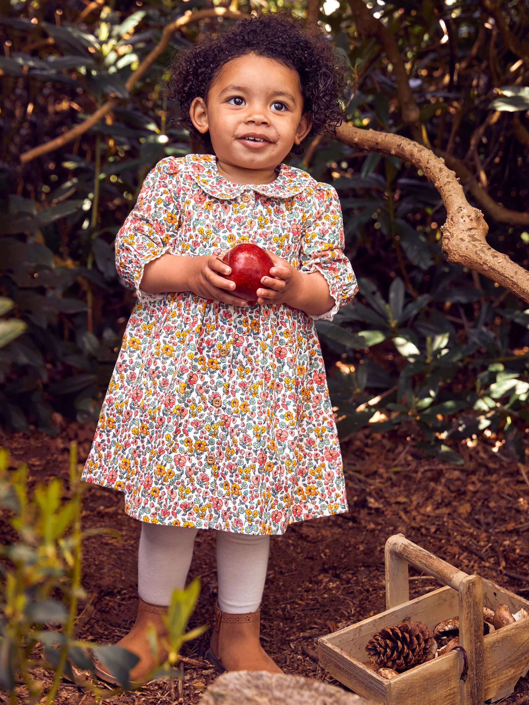 Cream Floral Cord Shirt Dress - Image 1 of 7