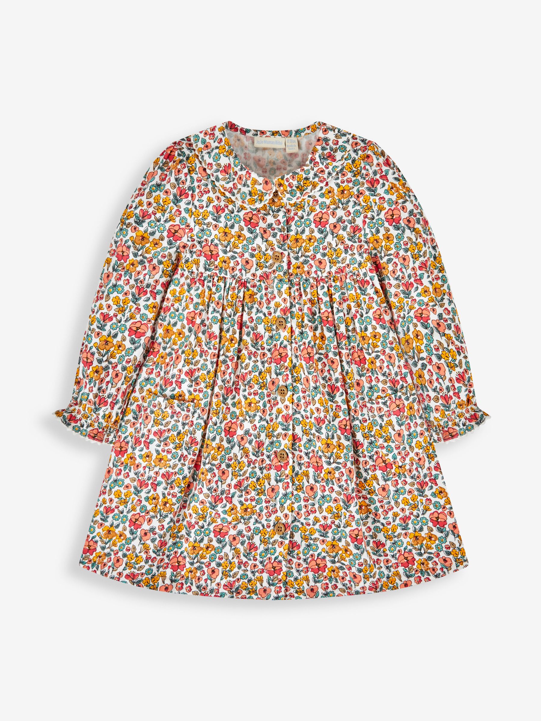 Cream Floral Cord Shirt Dress - Image 5 of 7