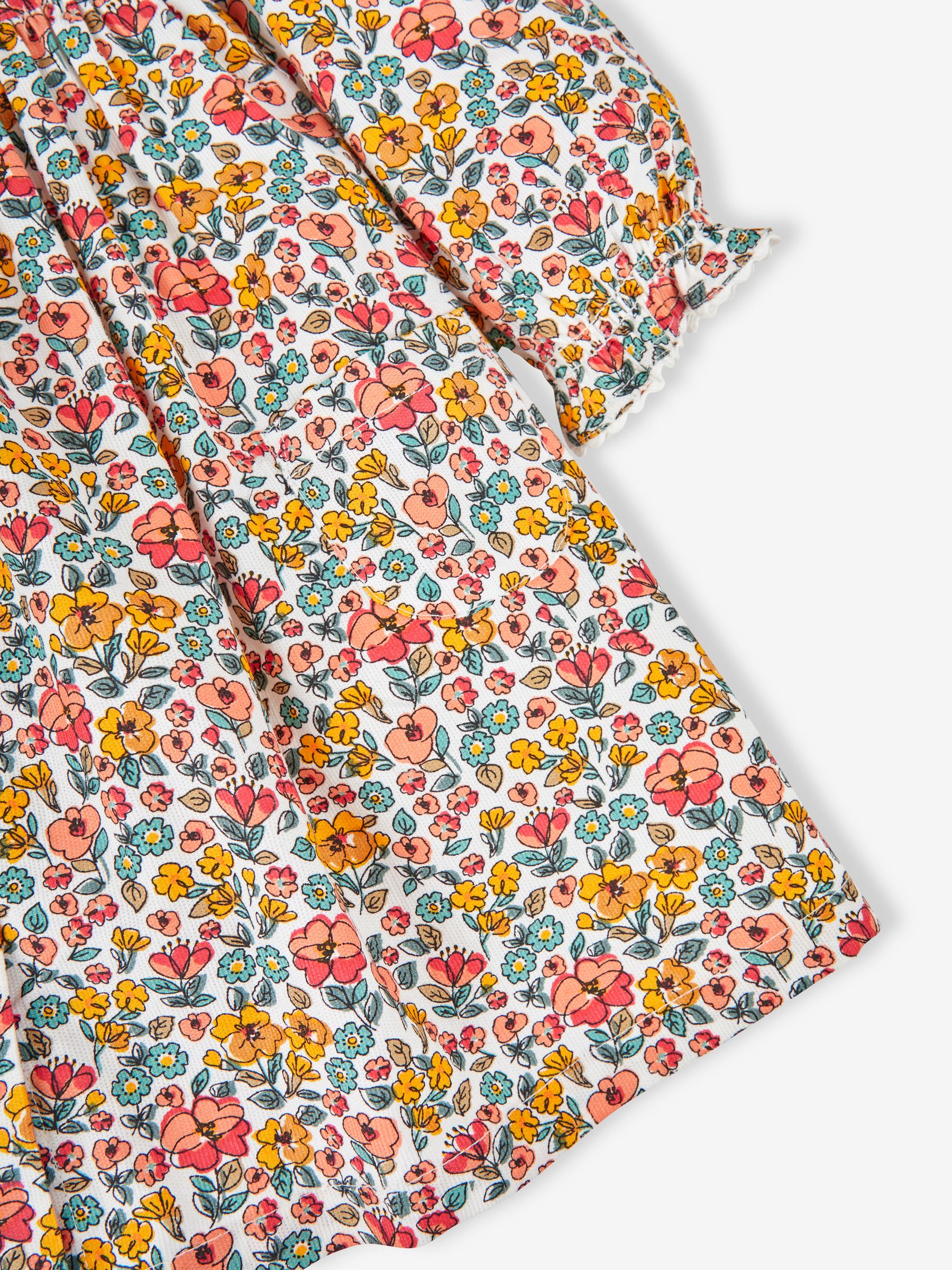 Cream Floral Cord Shirt Dress - Image 7 of 7