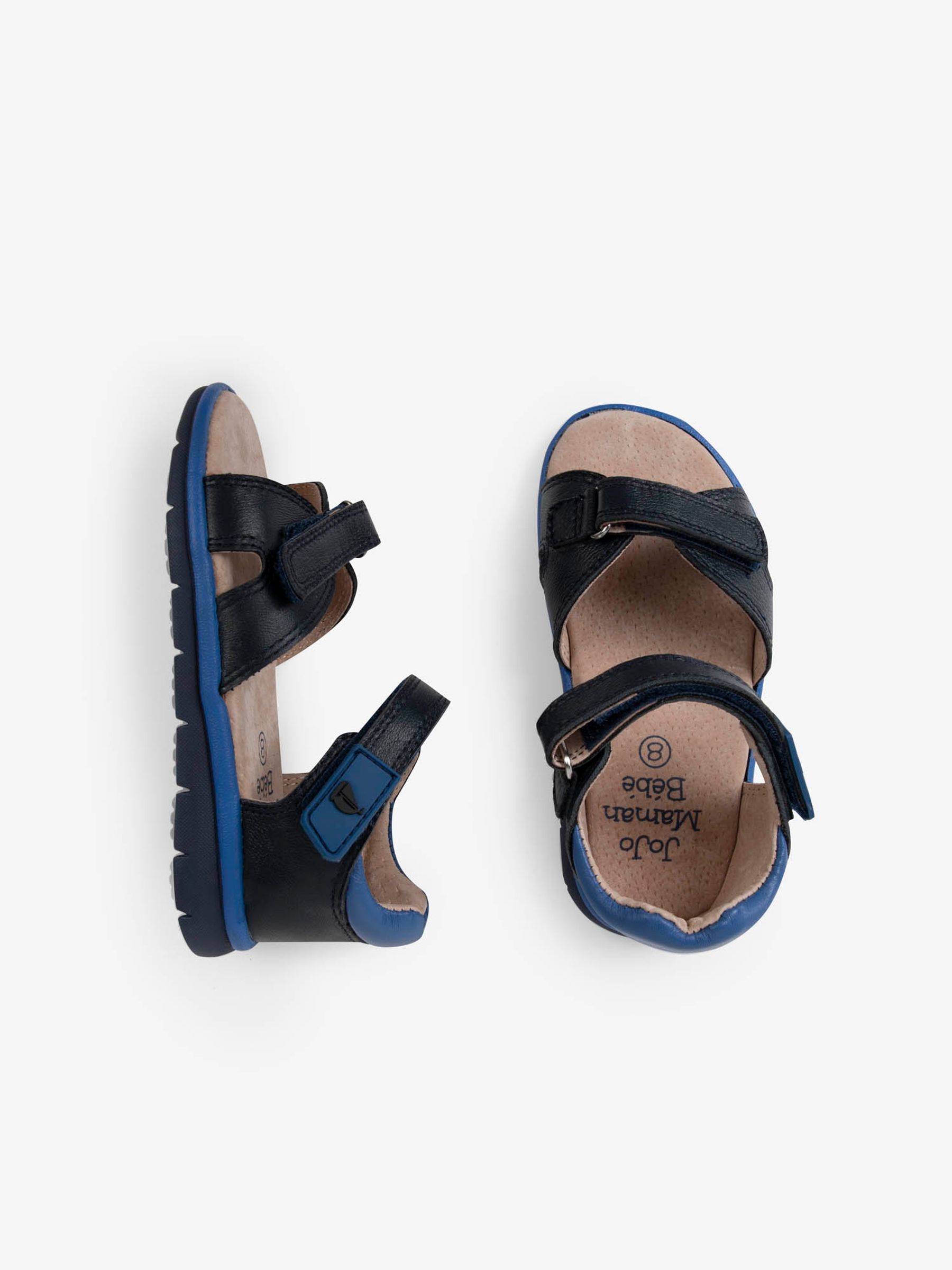 Navy Boys' Leather Sandals | JoJo Maman Bébé