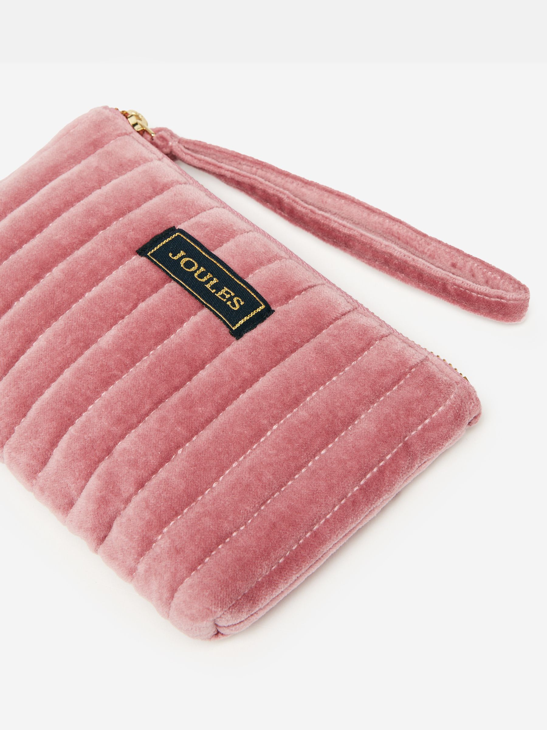 Daphne Rose Pink Velvet Wrist Purse - Image 3 of 4