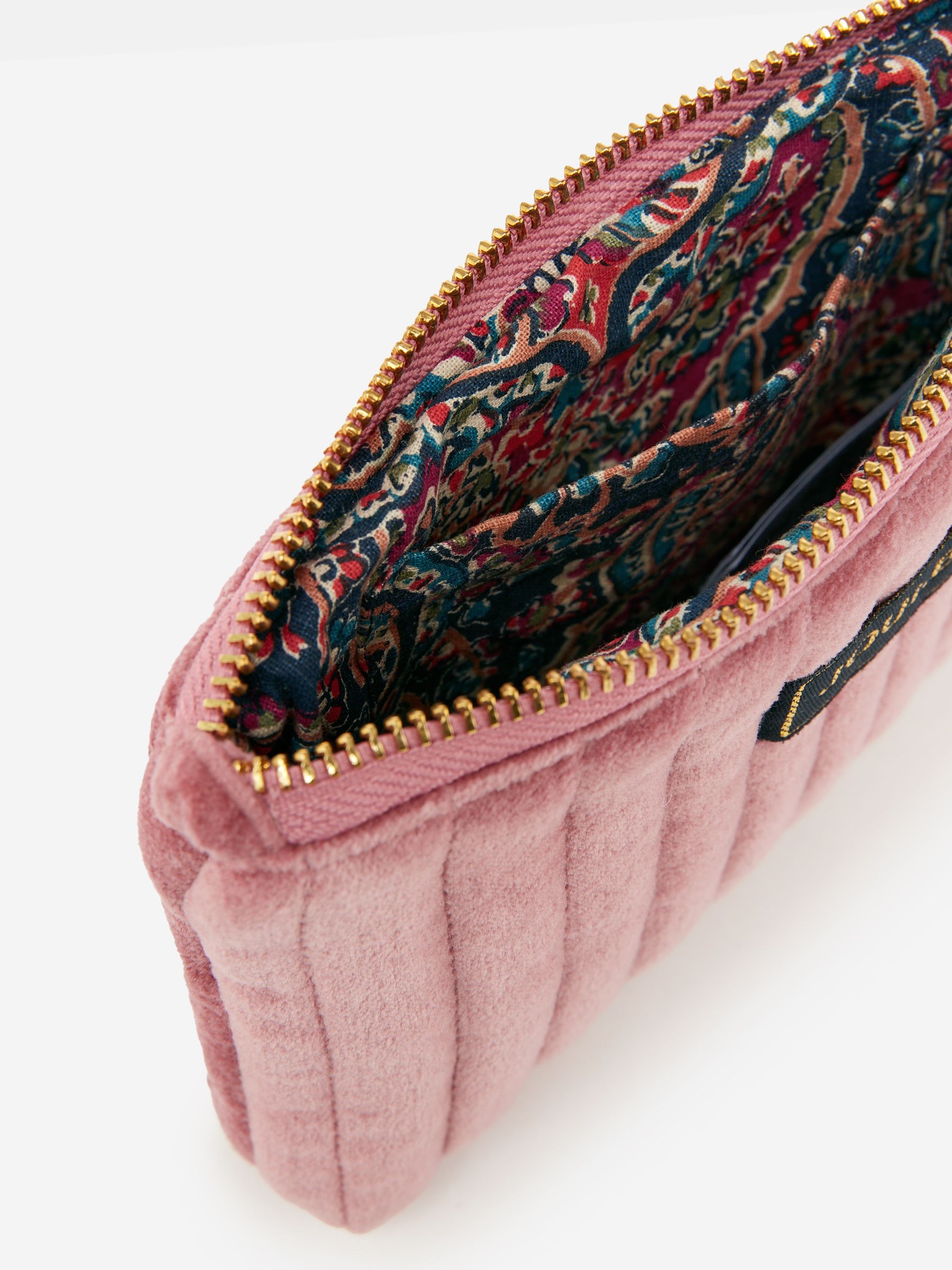 Daphne Rose Pink Velvet Wrist Purse - Image 4 of 4