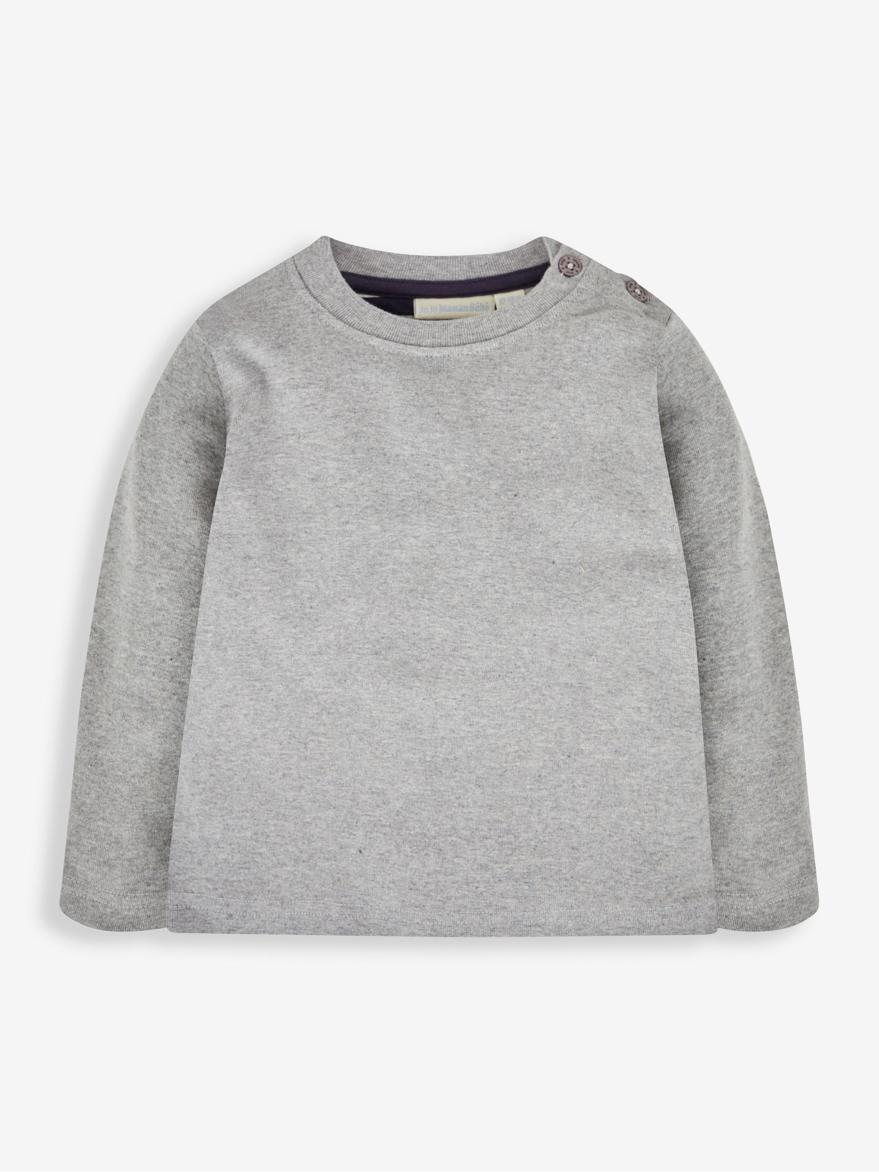 Navy & Grey 2-Pack Plain Long Sleeved Tops - Image 3 of 7