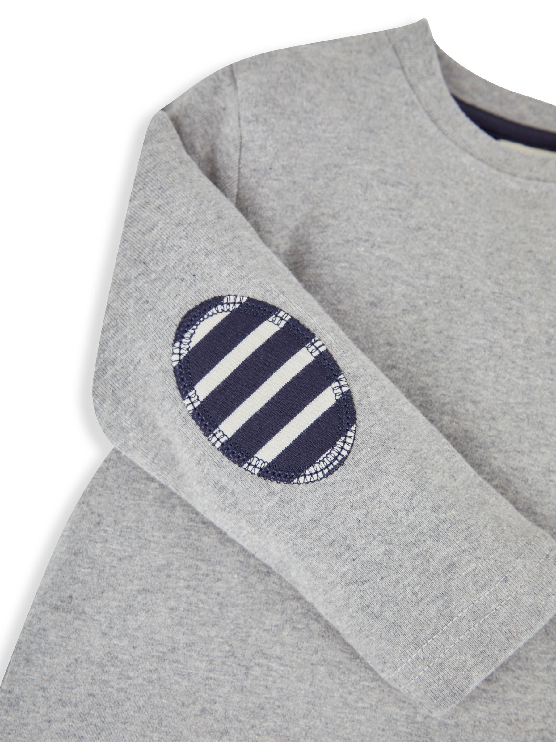 Navy & Grey 2-Pack Plain Long Sleeved Tops - Image 7 of 7