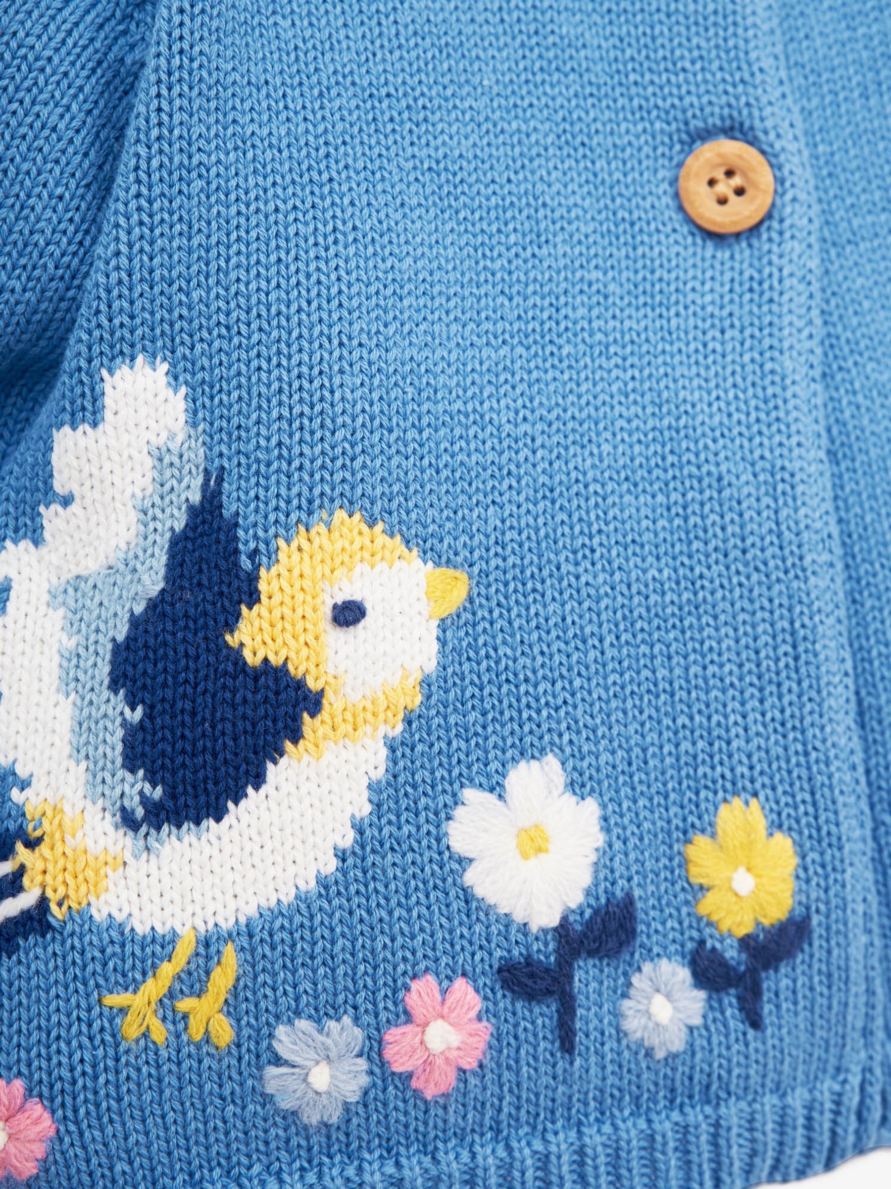 Blue Girls Bird Cardigan - Image 2 of 2