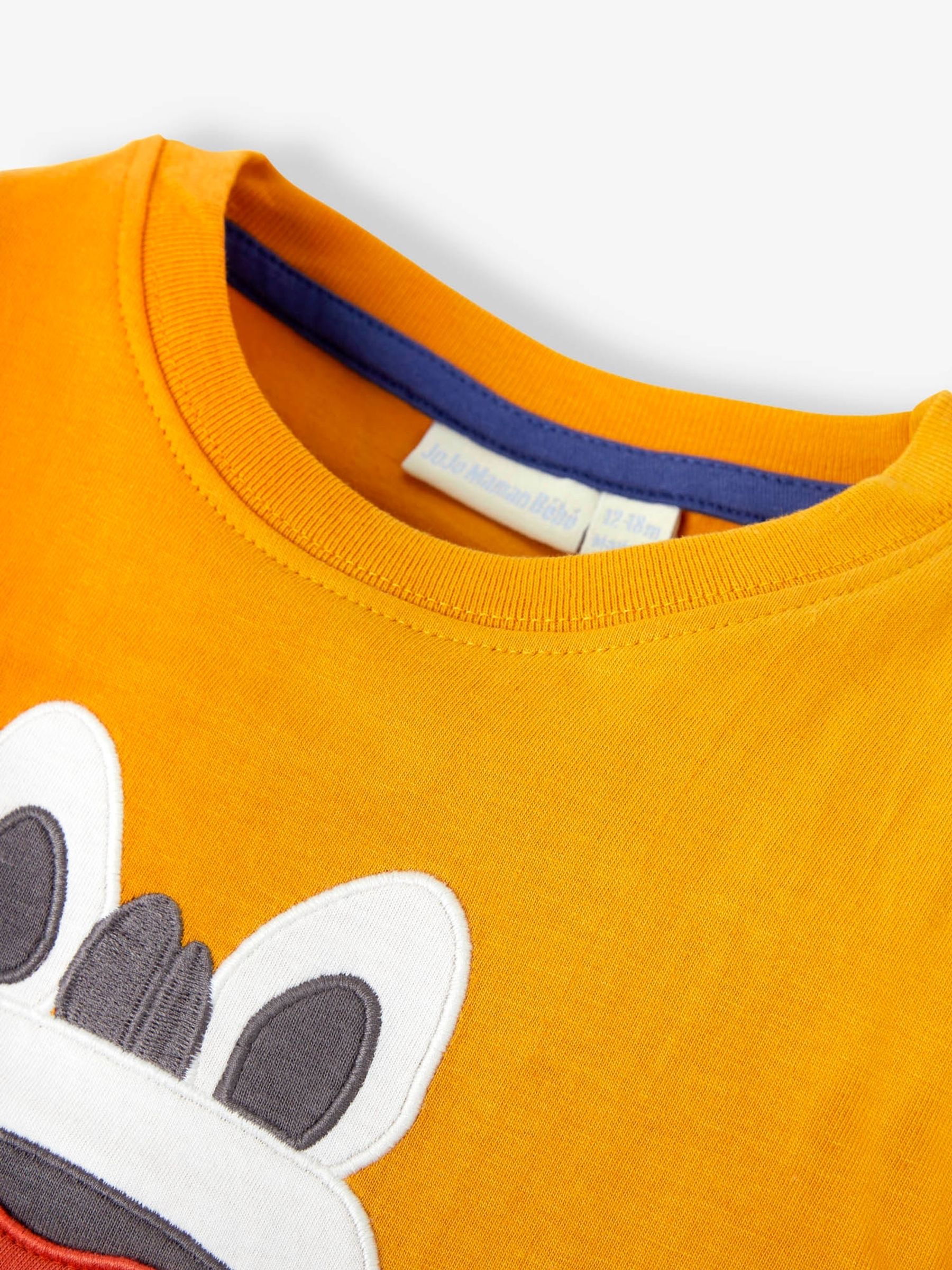 Mustard Zebra Appliqué T-Shirt - Image 2 of 7