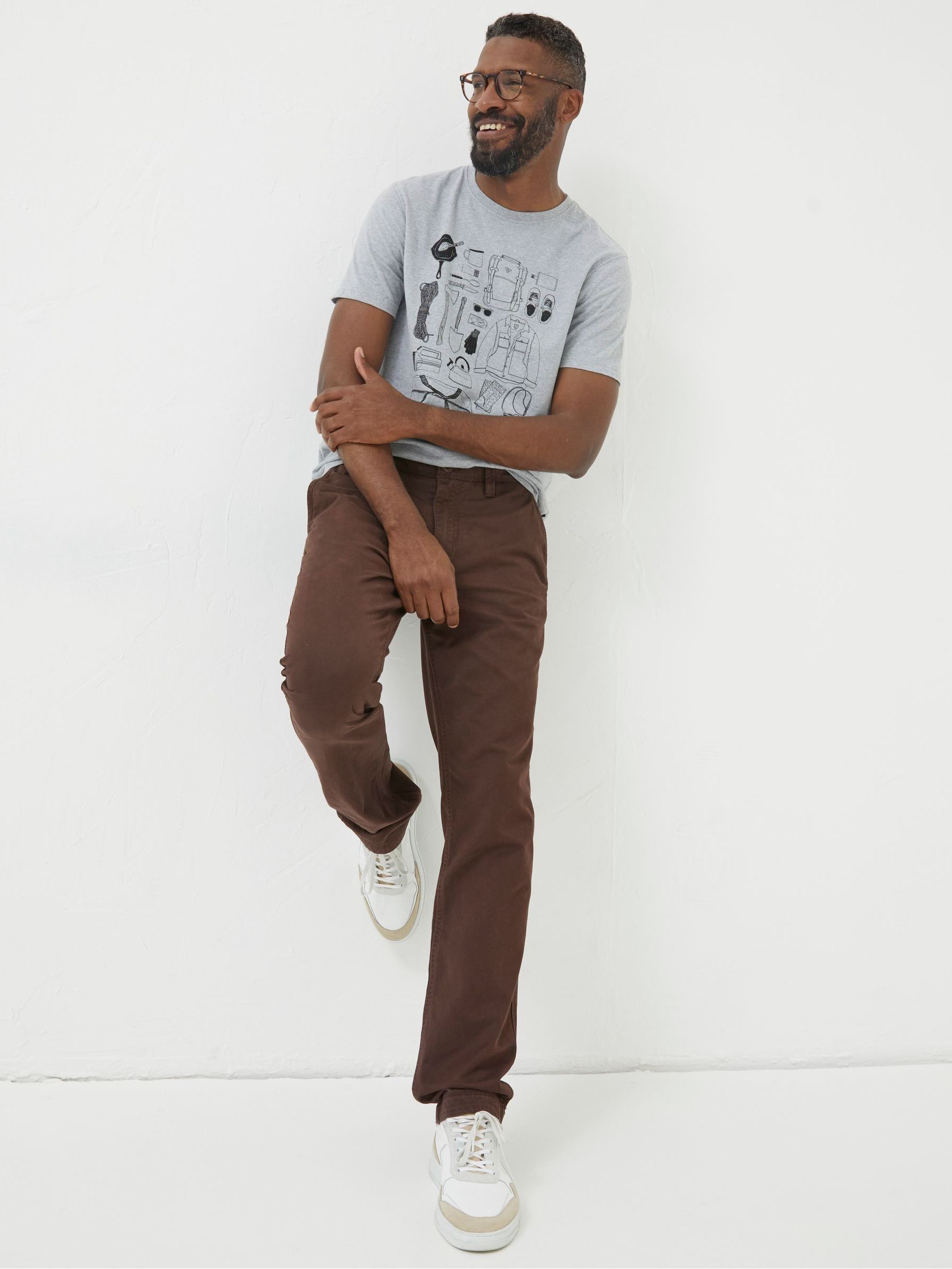 Brown Modern Coastal Trousers - Image 1 of 6