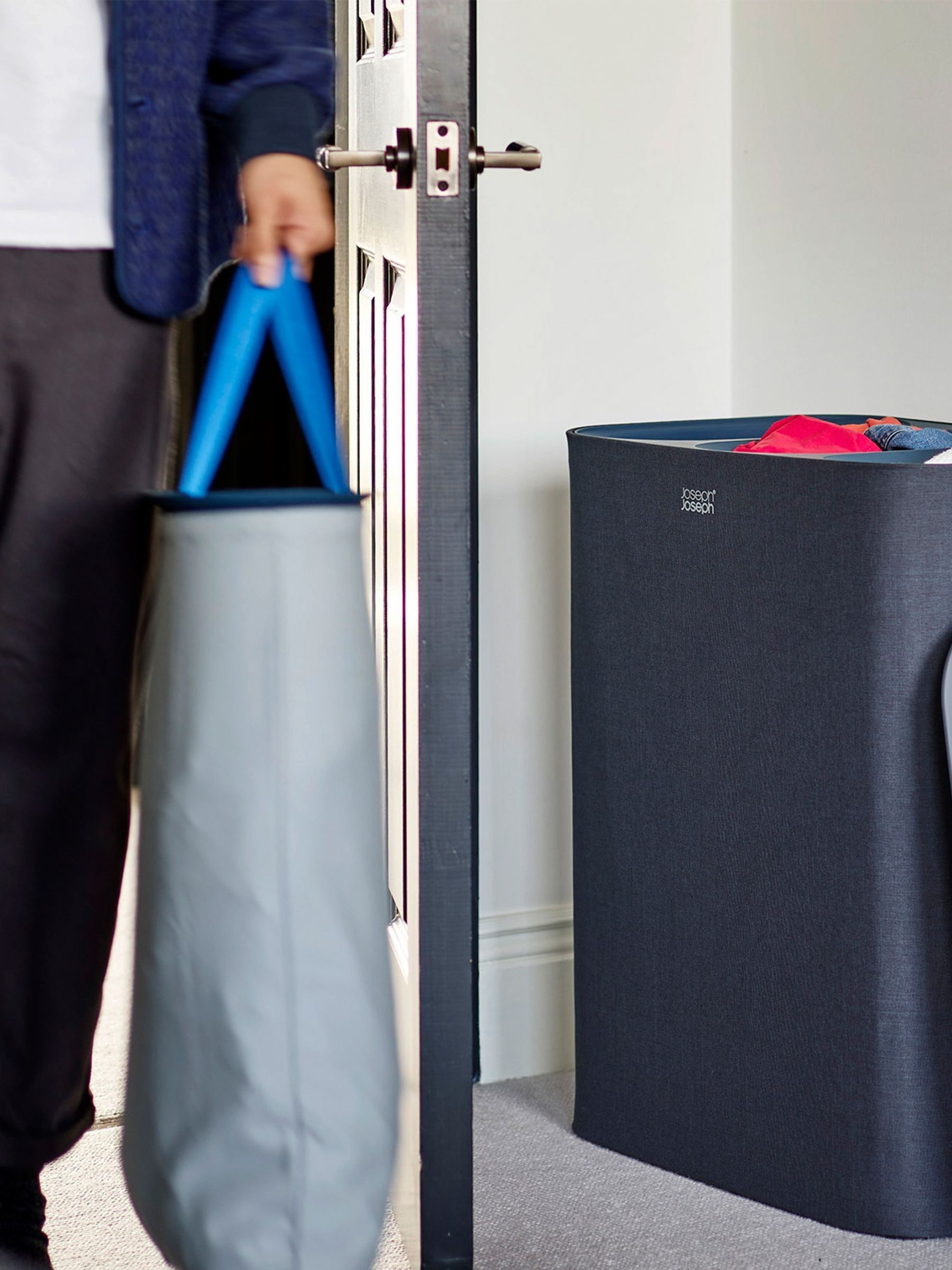 Joseph Joseph Black Tota Trio 90L Laundry Separation Basket - Image 3 of 7