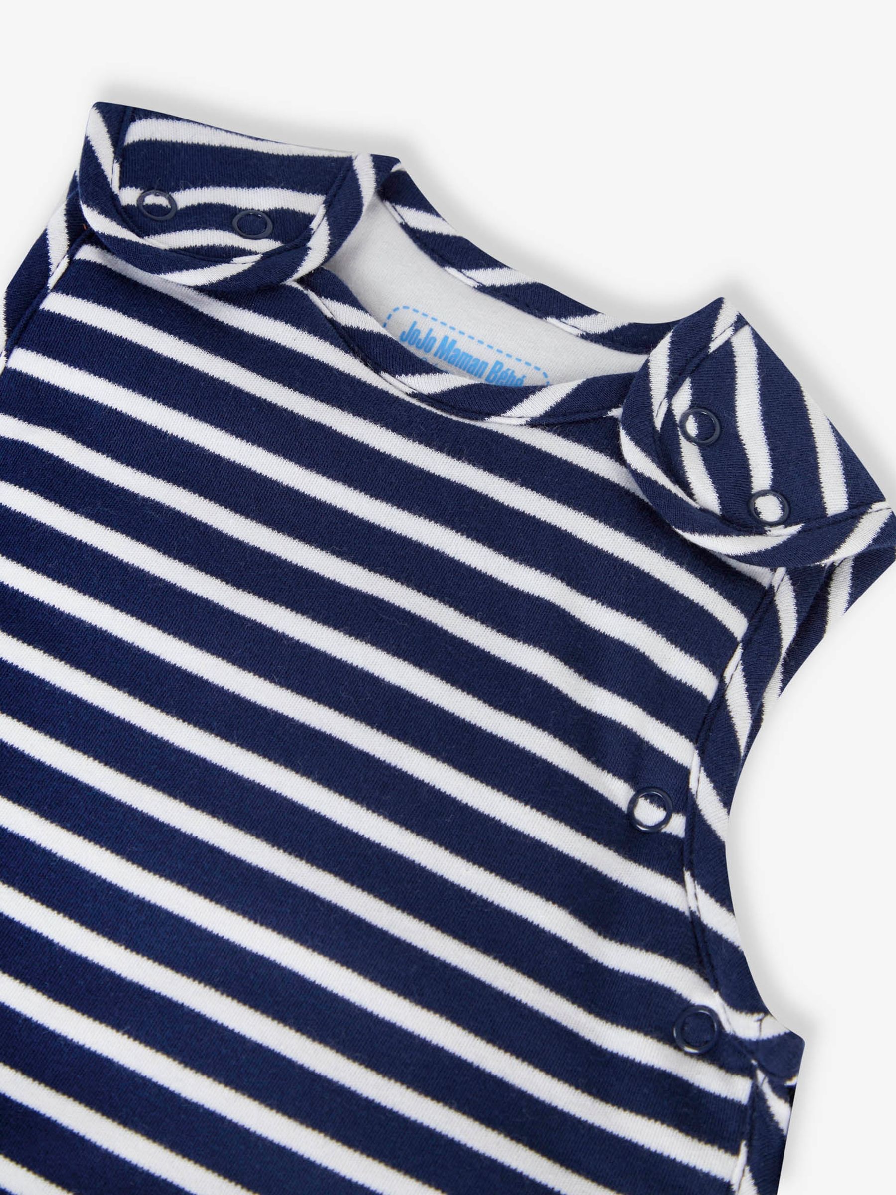 Navy Stripe Fox Appliqué 2.5 Tog Baby Sleeping Bag - Image 2 of 4