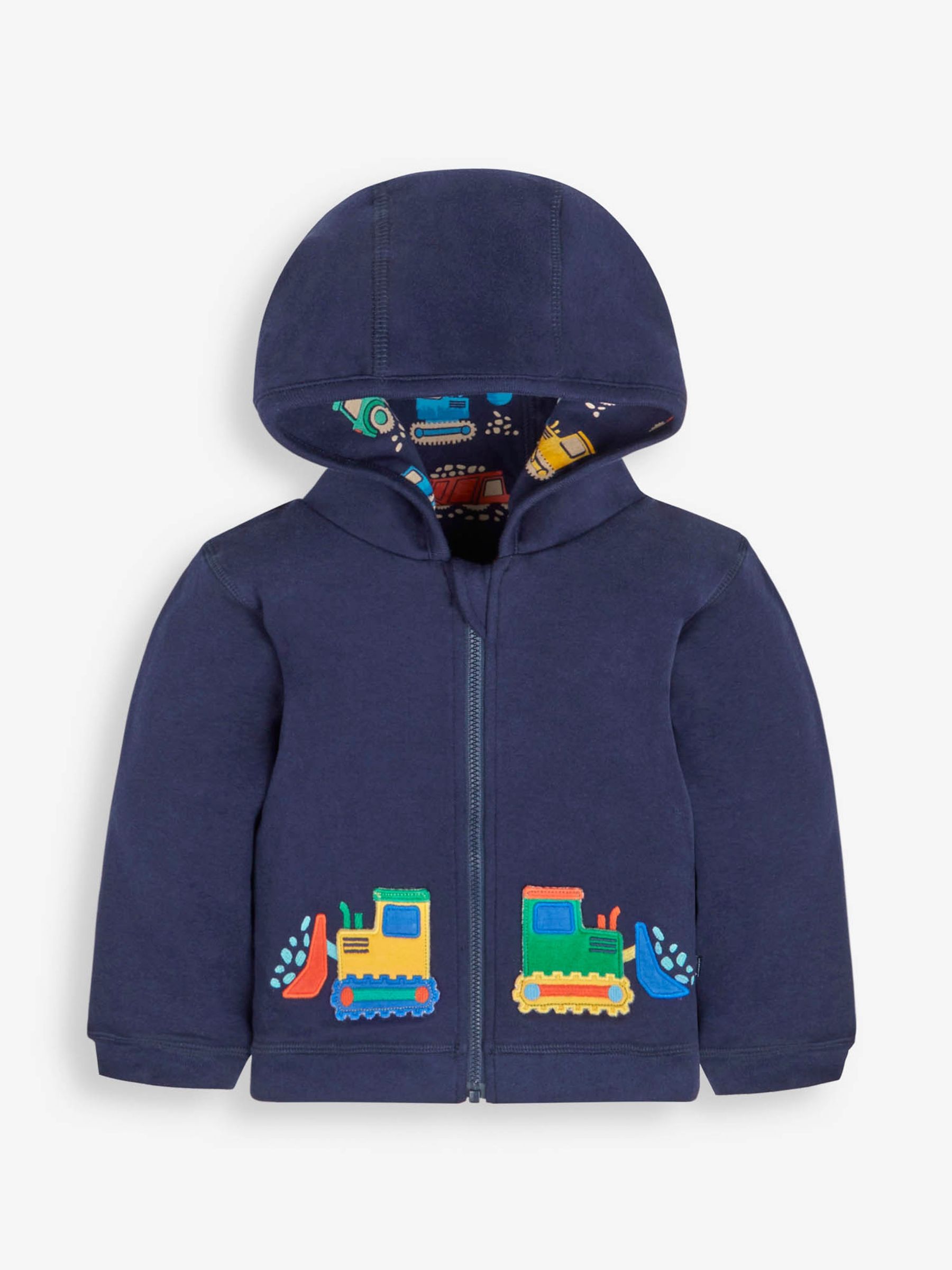Navy Digger Appliqué Reversible Hoodie - Image 2 of 5