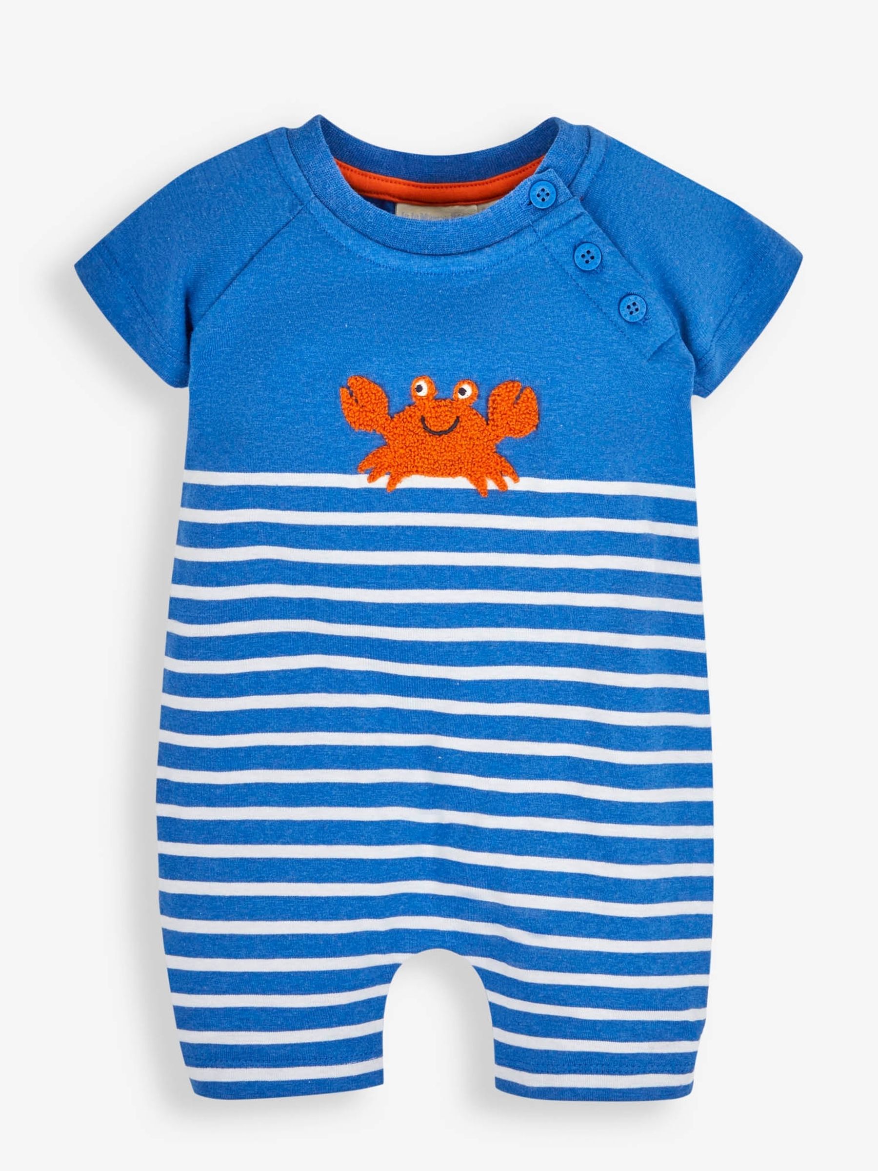 Cobalt Crab Appliqué Romper - Image 1 of 3