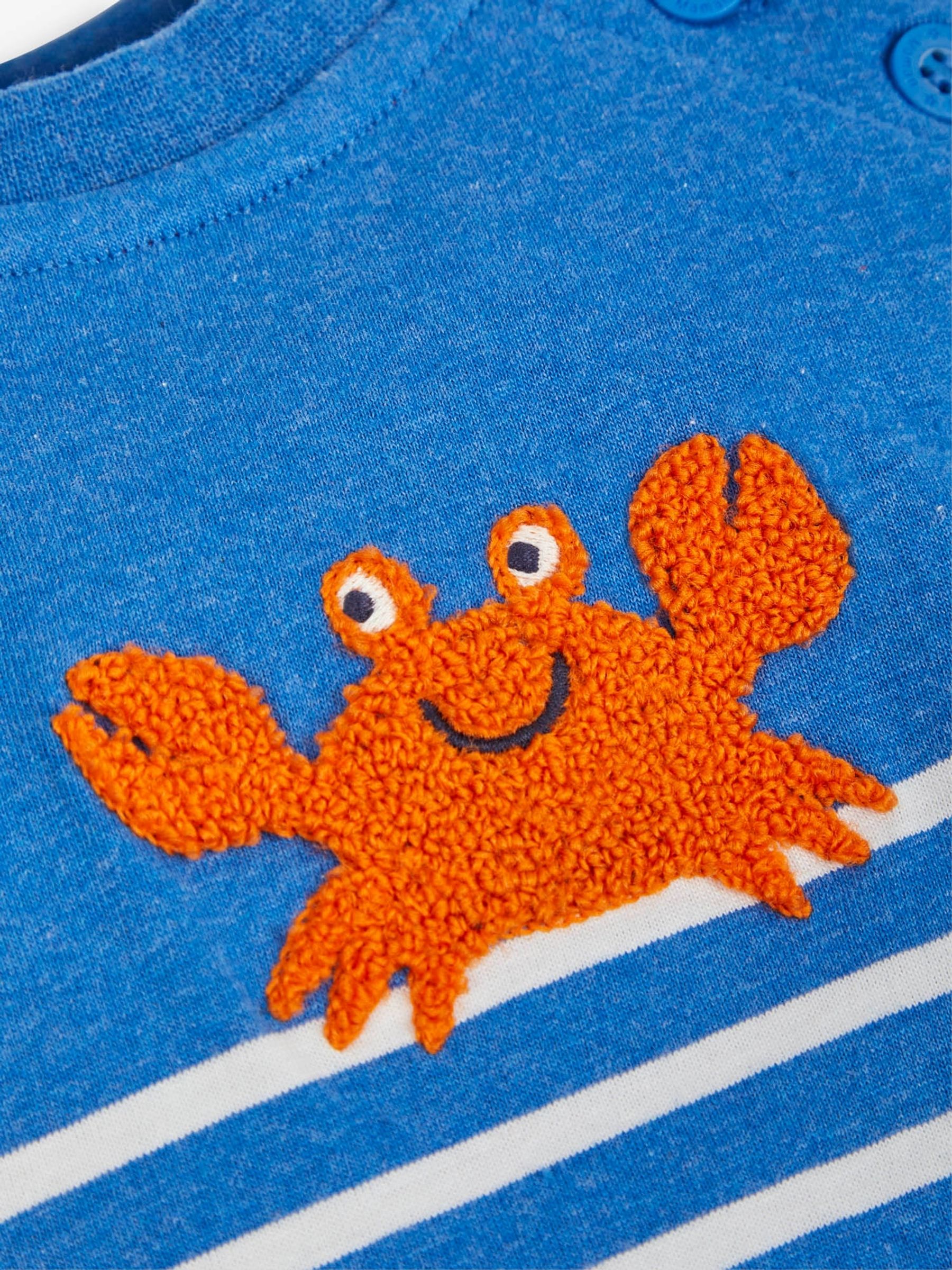 Cobalt Crab Appliqué Romper - Image 3 of 3