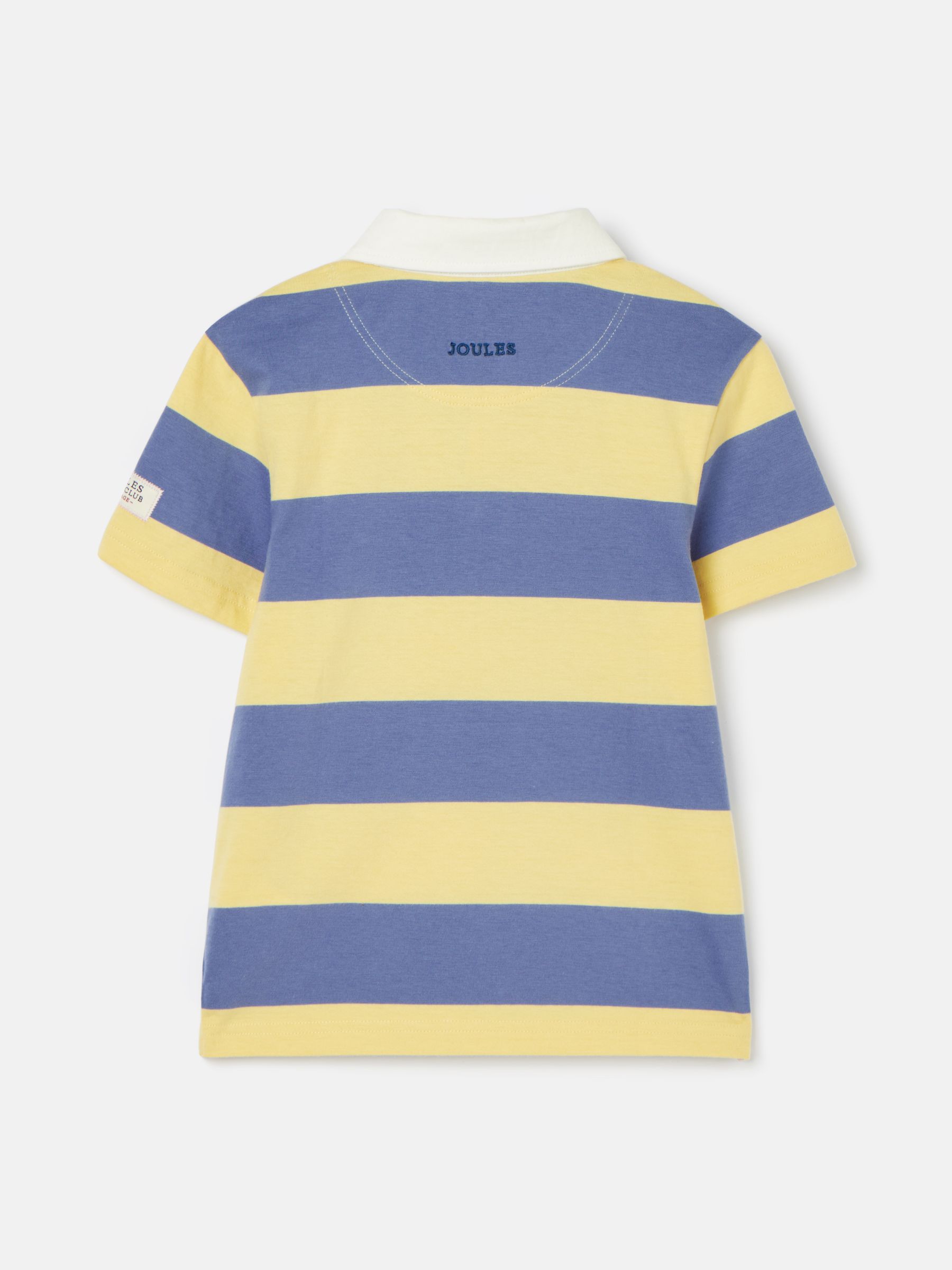 Ozzy Navy/Yellow Stripe Jersey Short Sleeve Rugby Shirt - Image 2 of 7